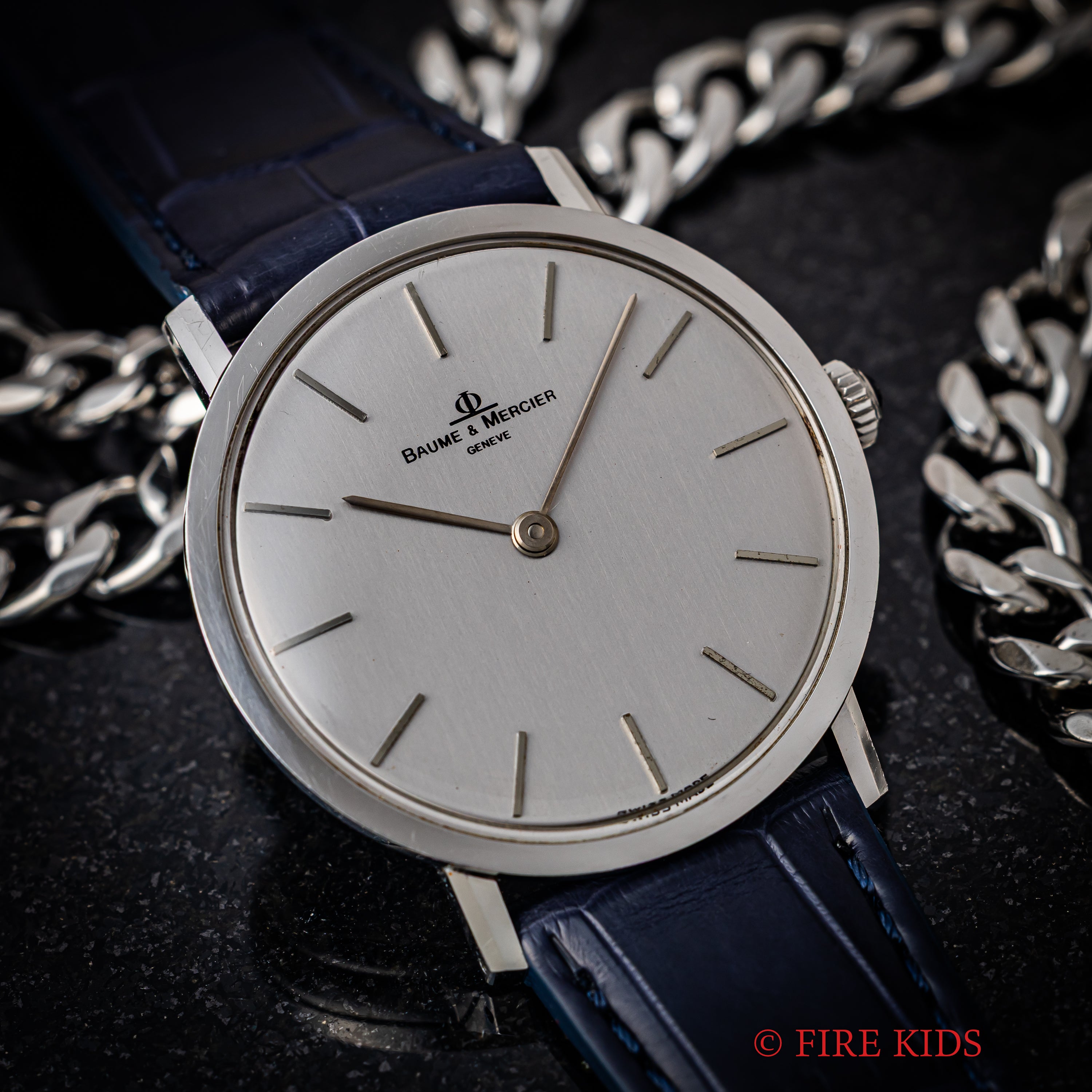 ボーム＆メルシエ シルバーダイヤル 1970年代製 手巻き Cal.BM17001