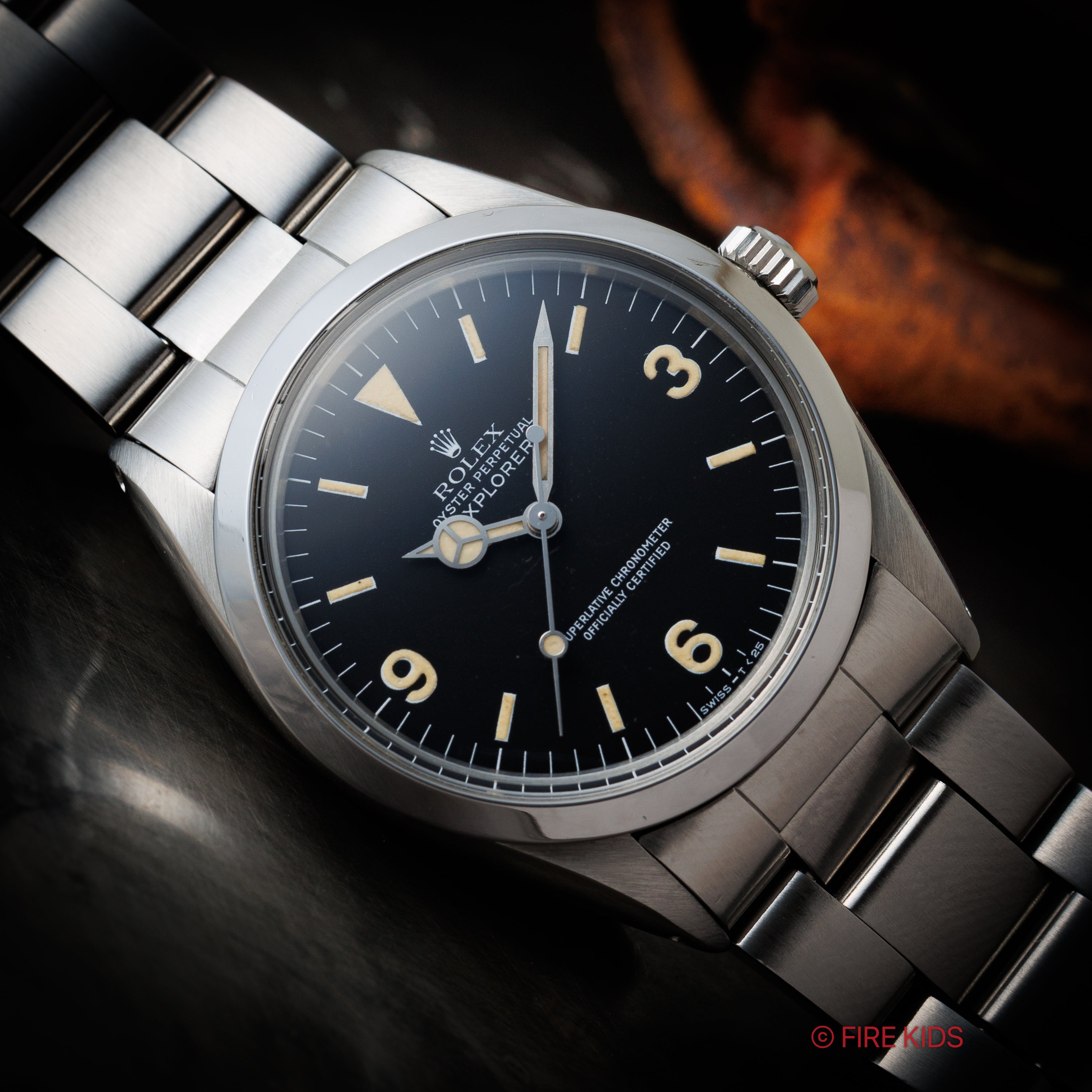 ロレックス エクスプローラー 1983年製 Ref.1016後期 マーク3ダイアル 修理保証書