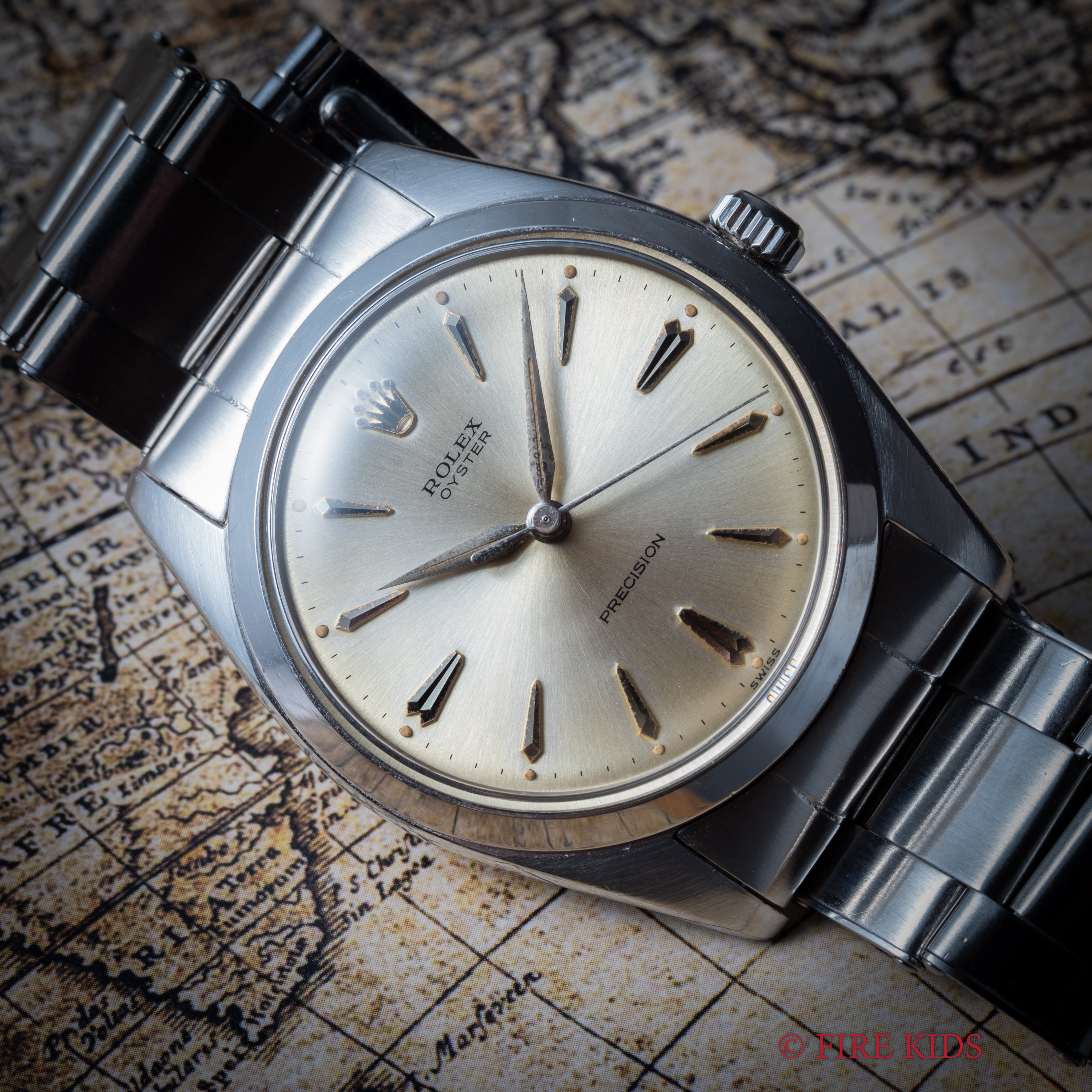 ロレックス オイスター ビッグケース 1963年製 Ref.6424 アルファハンド