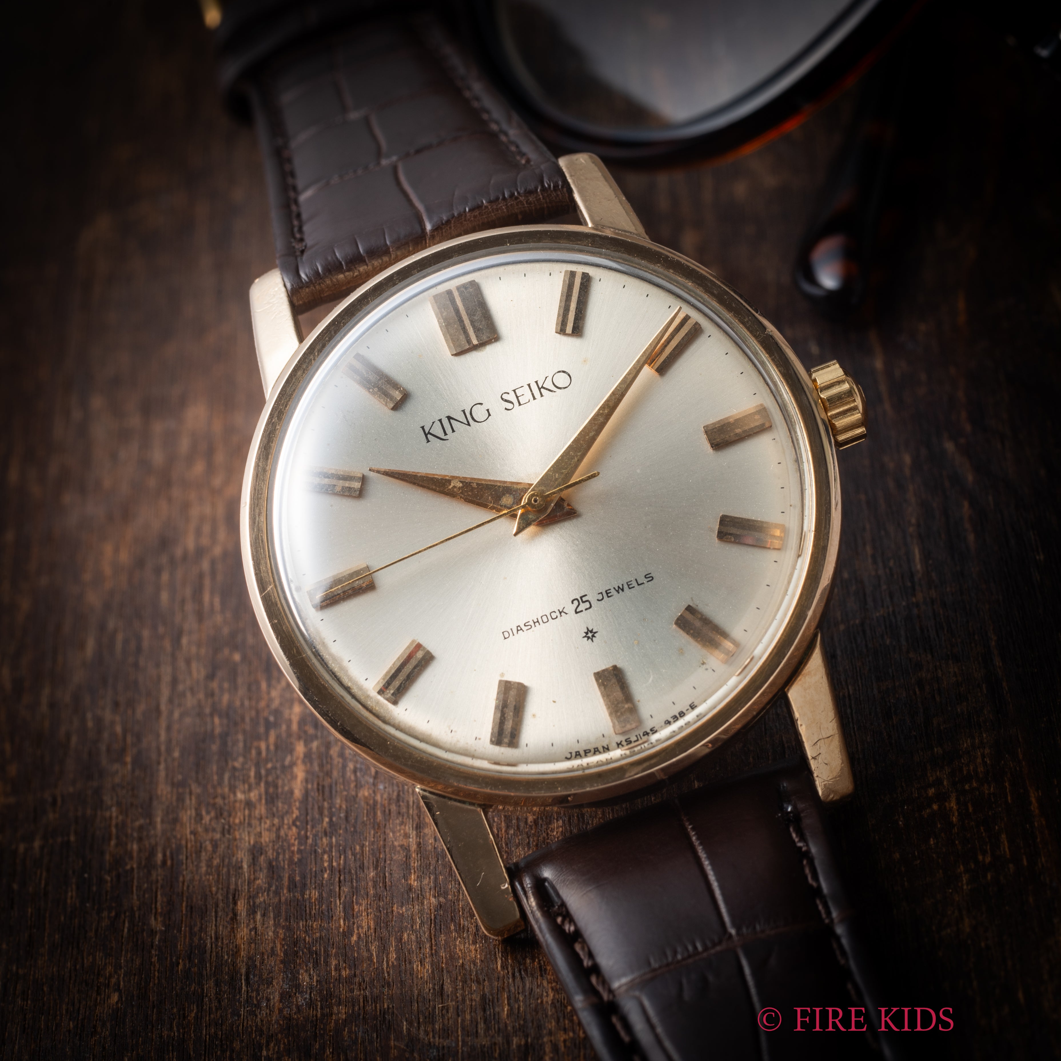 キングセイコーファーストモデル 1961年製 100ミクロン金張り Ref. J14102 KS