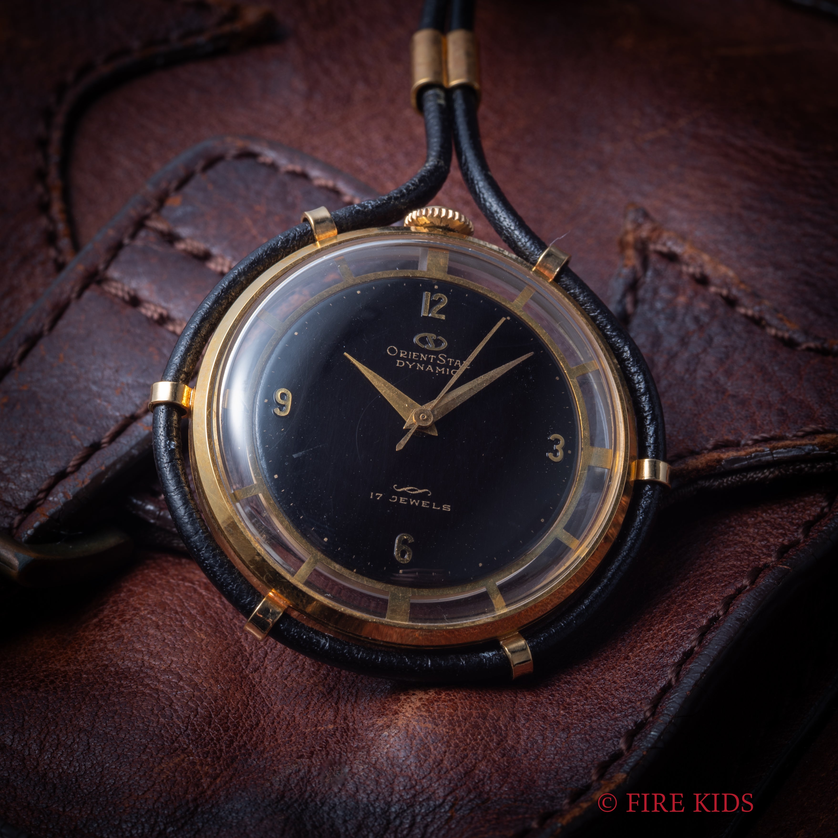 オリエント スター ポケットウォッチ 1950年代製 裏蓋スケルトン 手巻 タグ付き美品