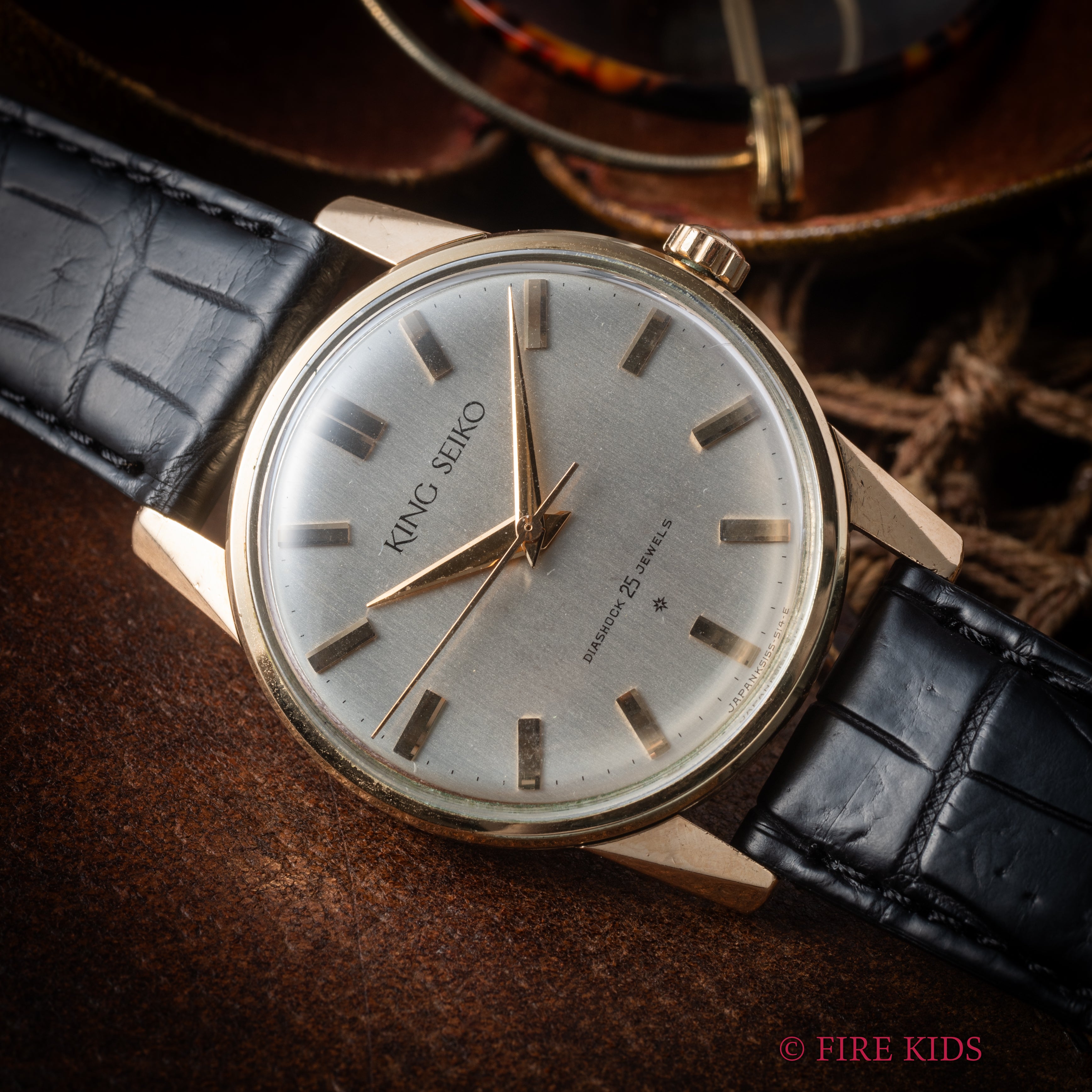 キングセイコー ファーストモデル 1963年製 SDダイヤル Ref.15034 KS 盾メダリオン 14金張り