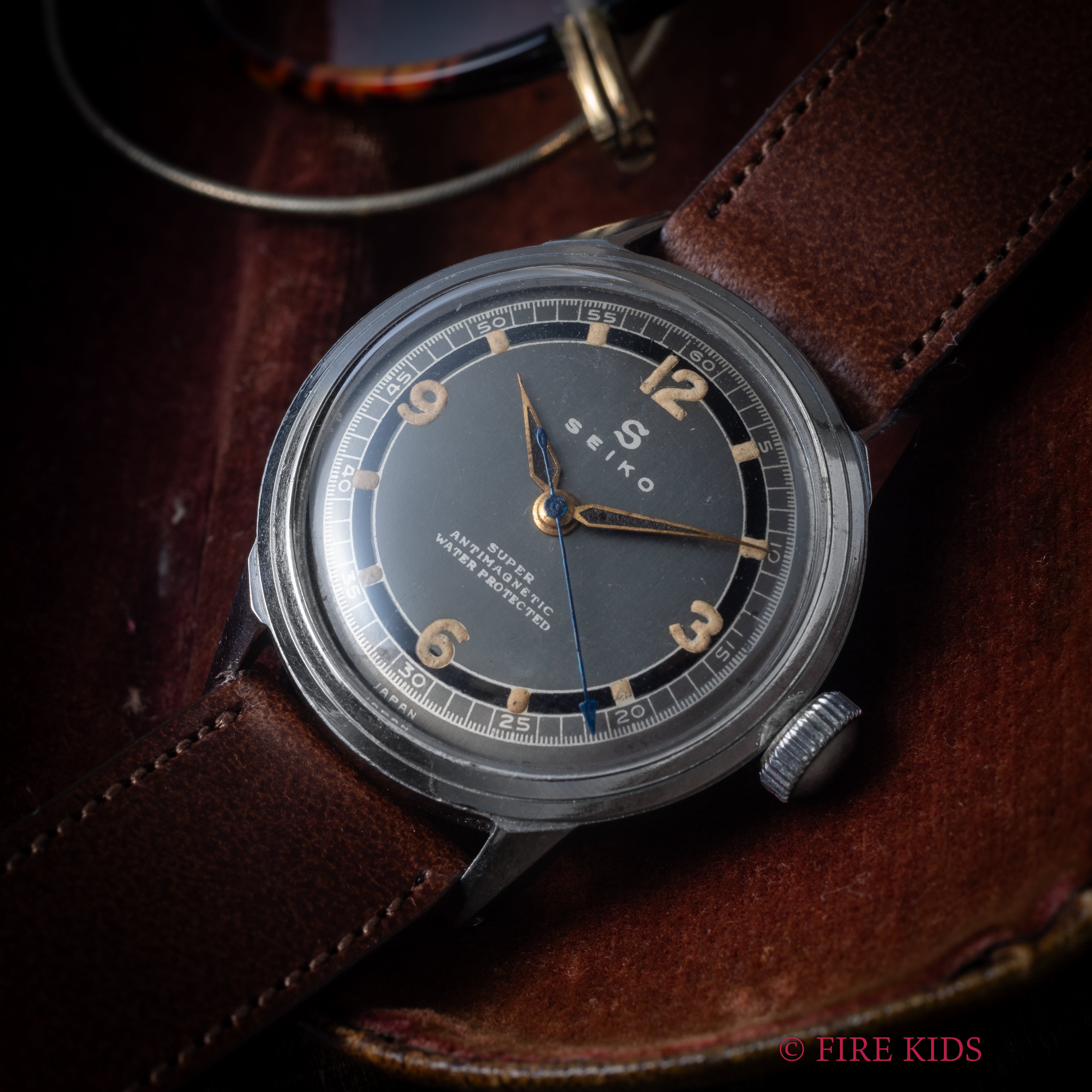 セイコー スーパー 1950年代製 Ref.1721 手巻き ツートンダイヤル 箱付き