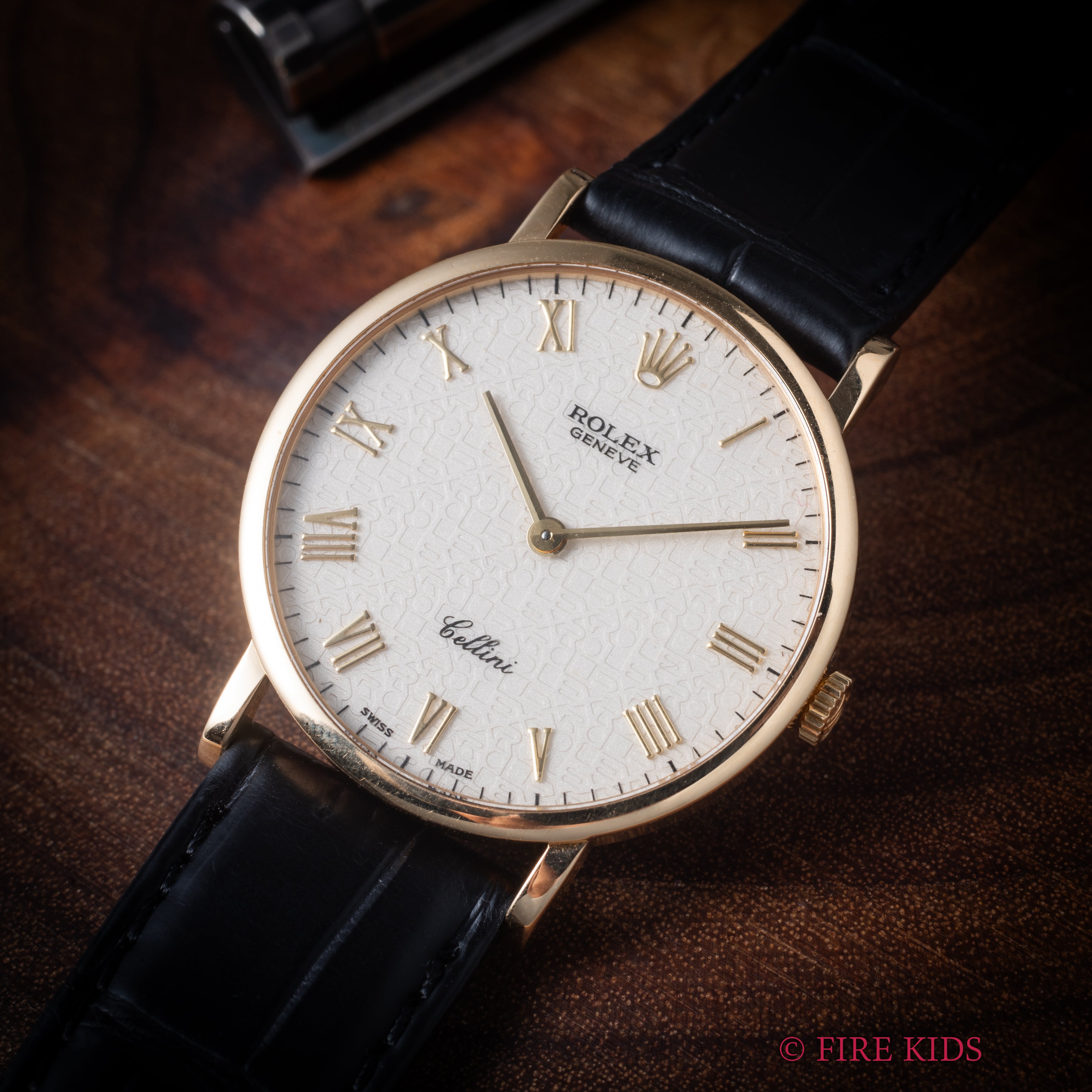 ロレックス チェリーニ 1994～95年製 彫コンピューターローマンダイヤル 18金無垢 手巻き Ref.5112