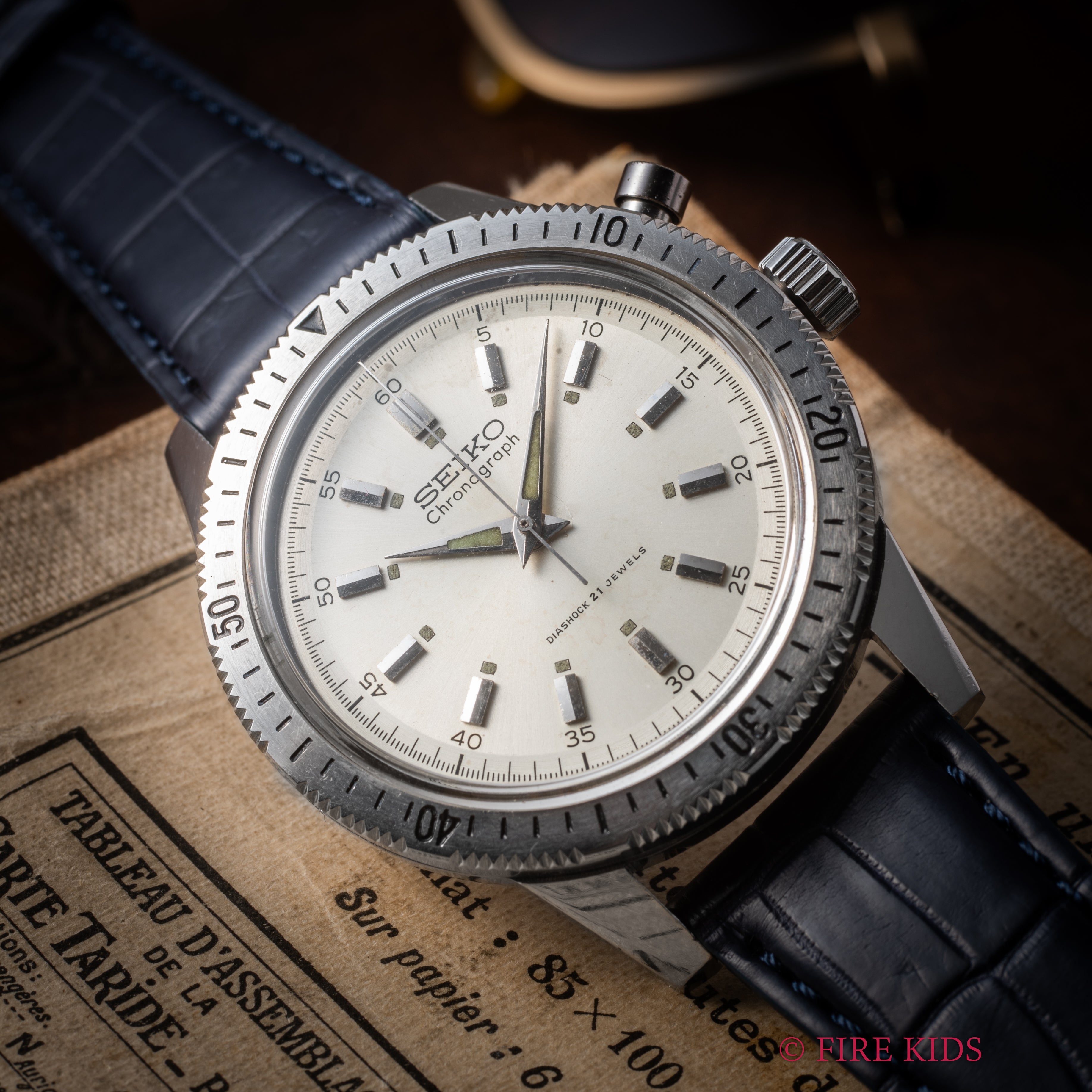 セイコー ワンプッシュクロノグラフ 手巻き 1965年製 Ref.5719-8990