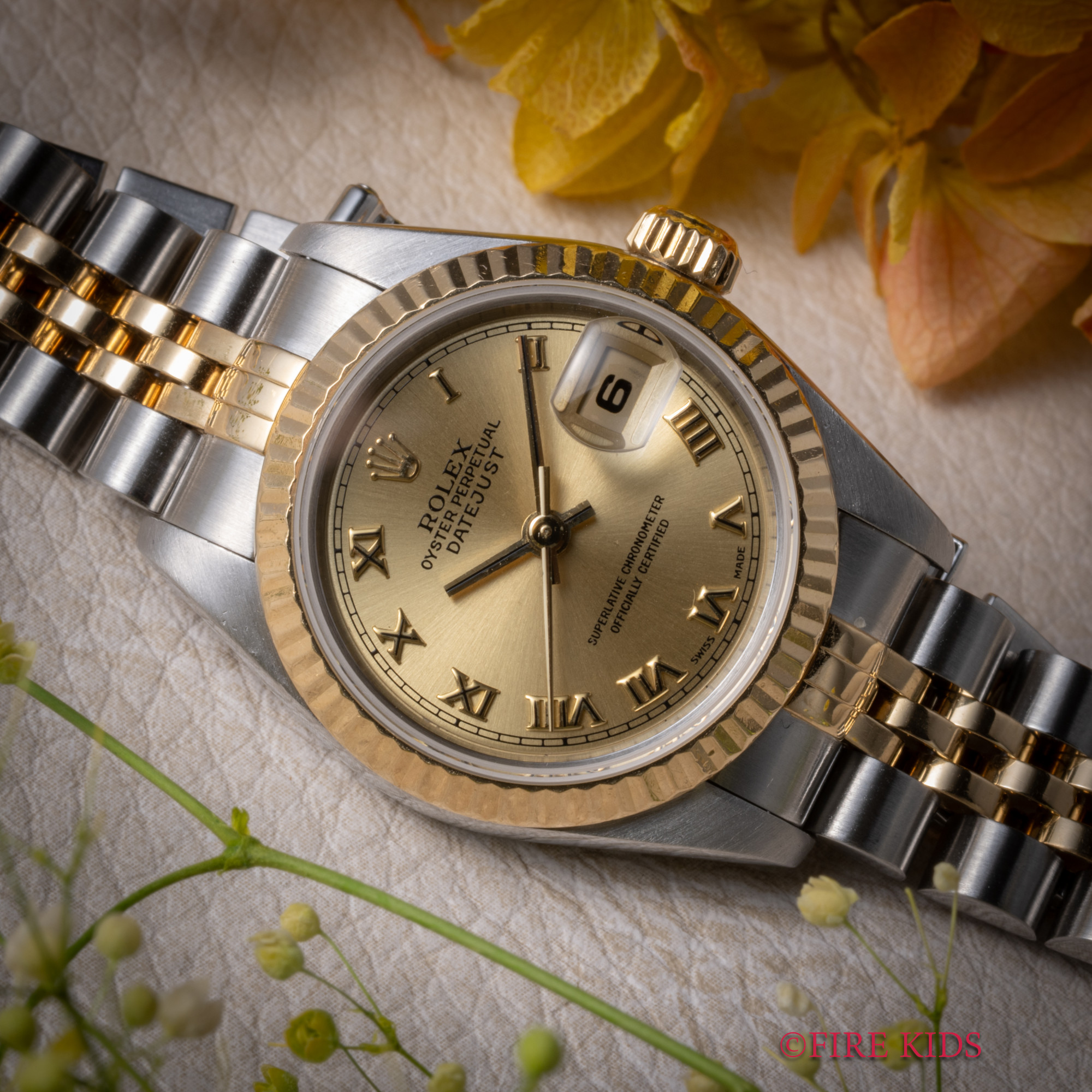ロレックス ROLEX デイトジャストコンビ 1997年製 レディース Ref.69173 自動巻き 純正コンビブレス