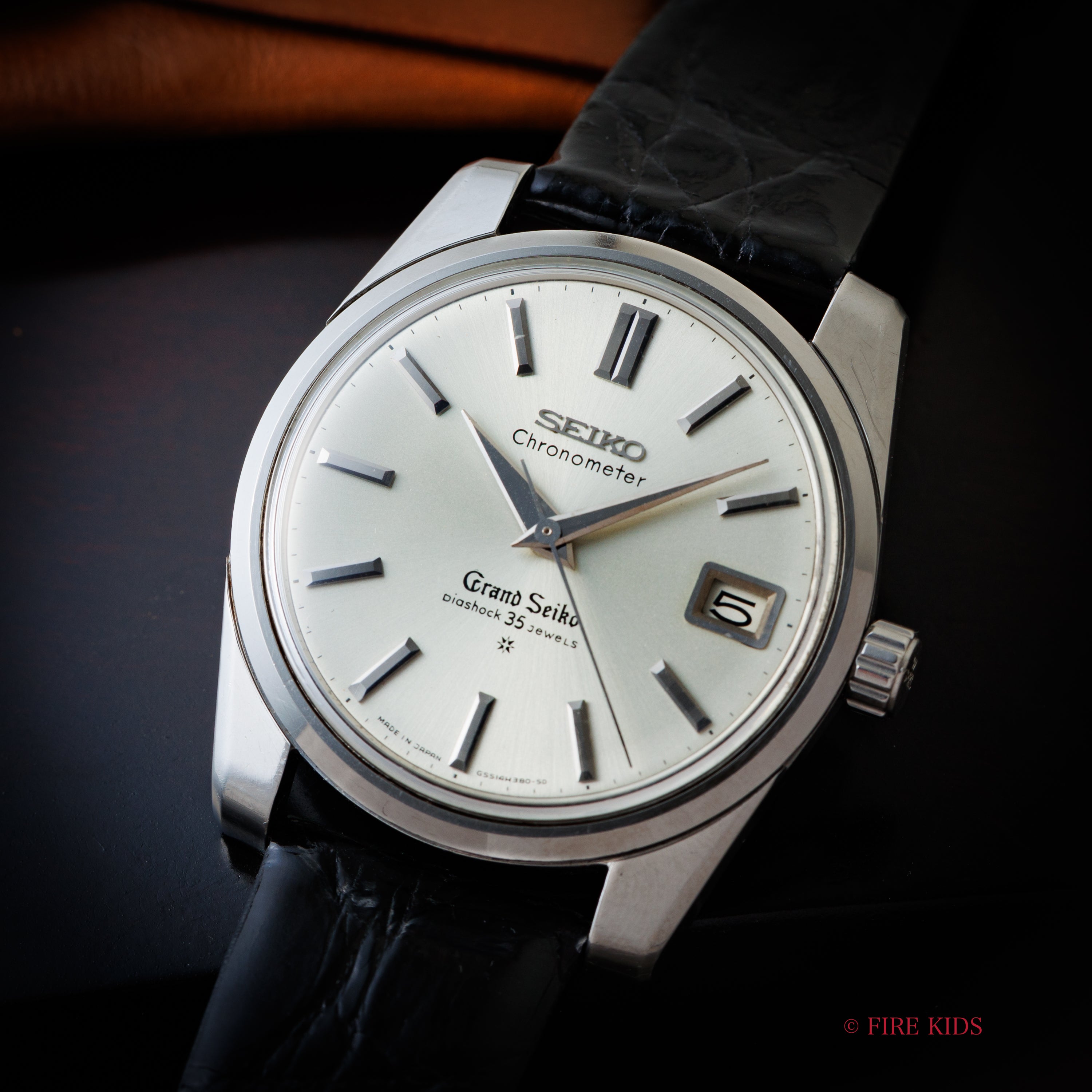 グランドセイコー セルフデーター 1963年製 Ref.43999 GS2nd最初期型 獅子メダル SDダイヤル 純正尾錠付き