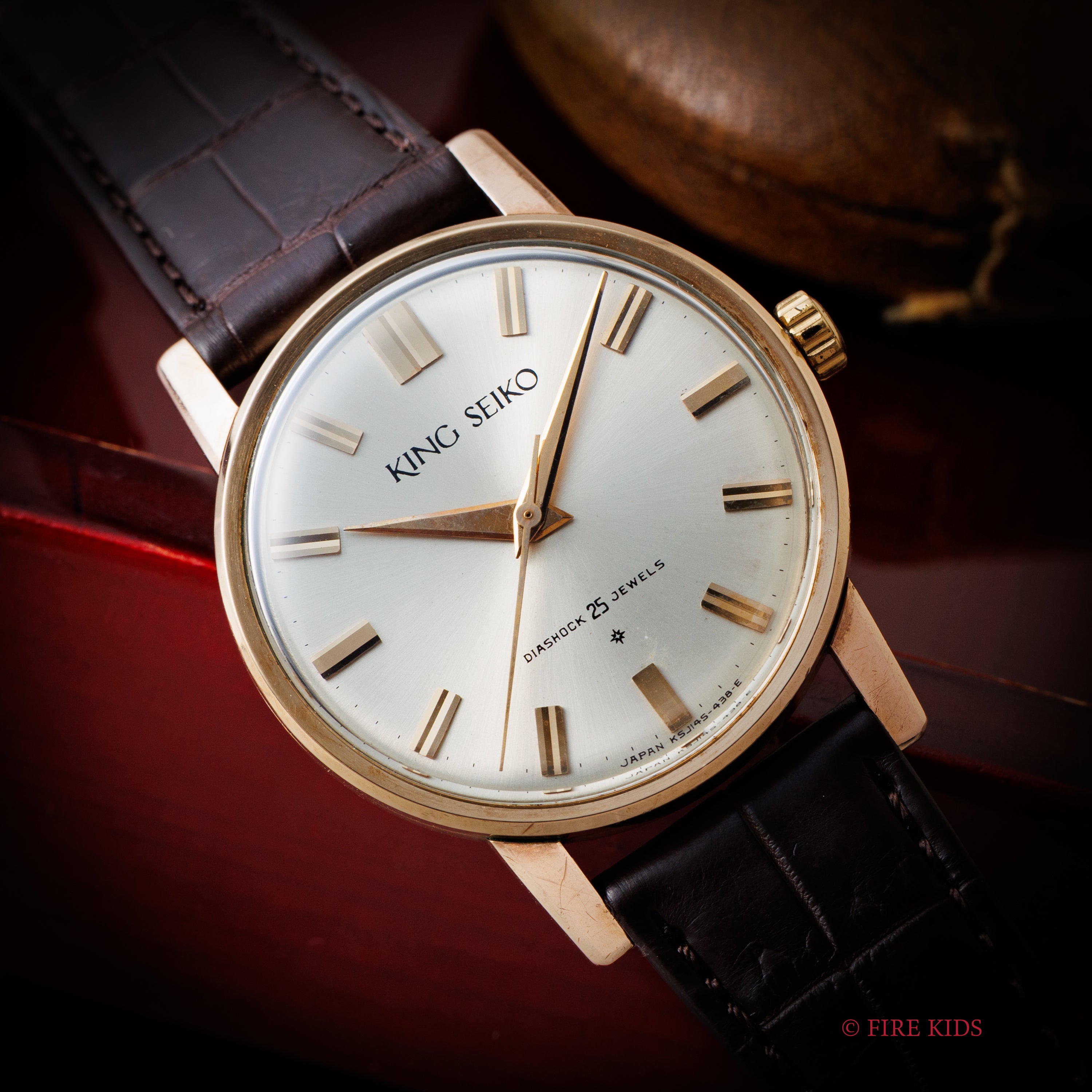 キングセイコーファーストモデル 1962年製 100ミクロン金張り Ref. J14102E KS SDダイヤル