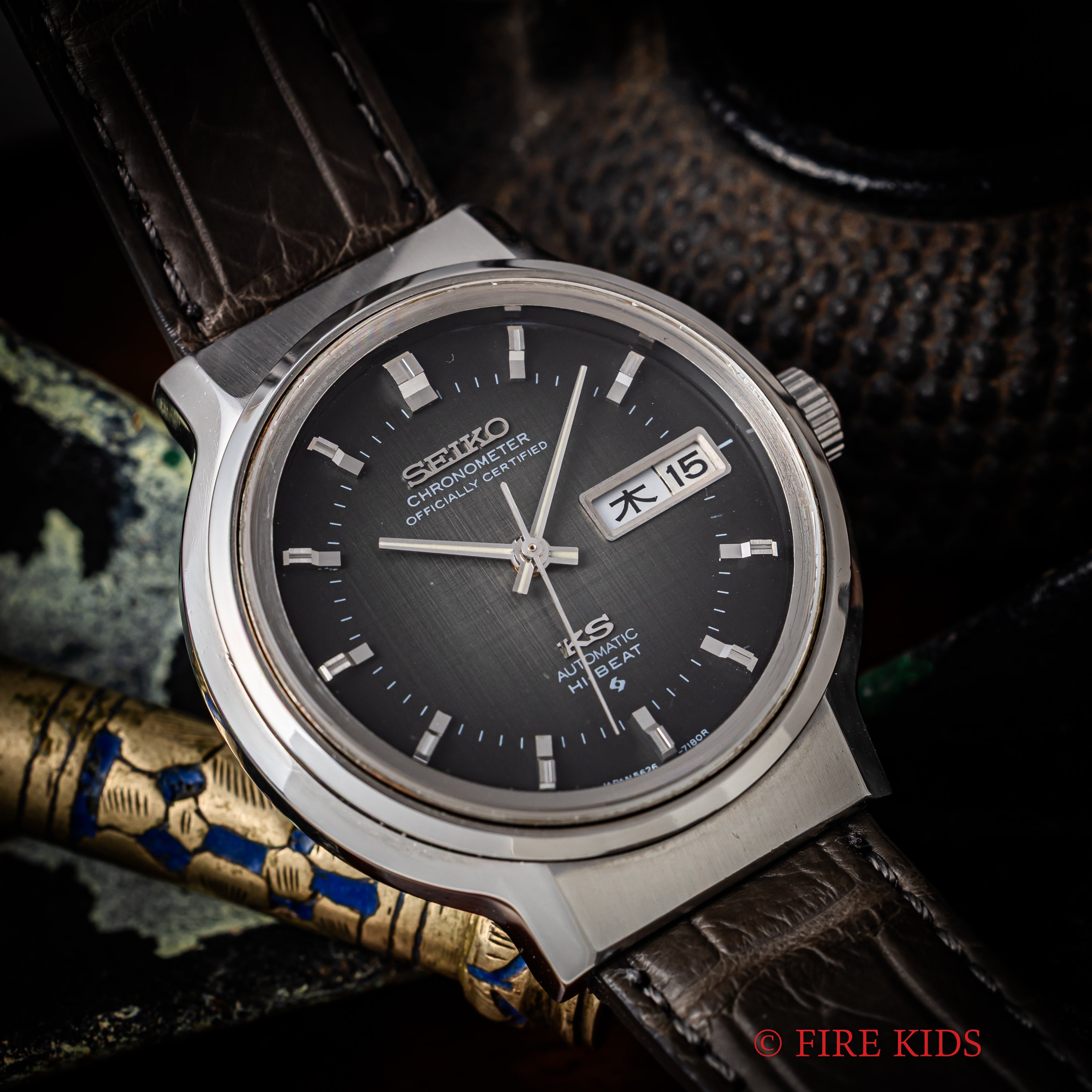 キングセイコー ハイビート 1973年製 Ref.5626‐7171 グレーグラデーションリネンダイヤル 自動巻