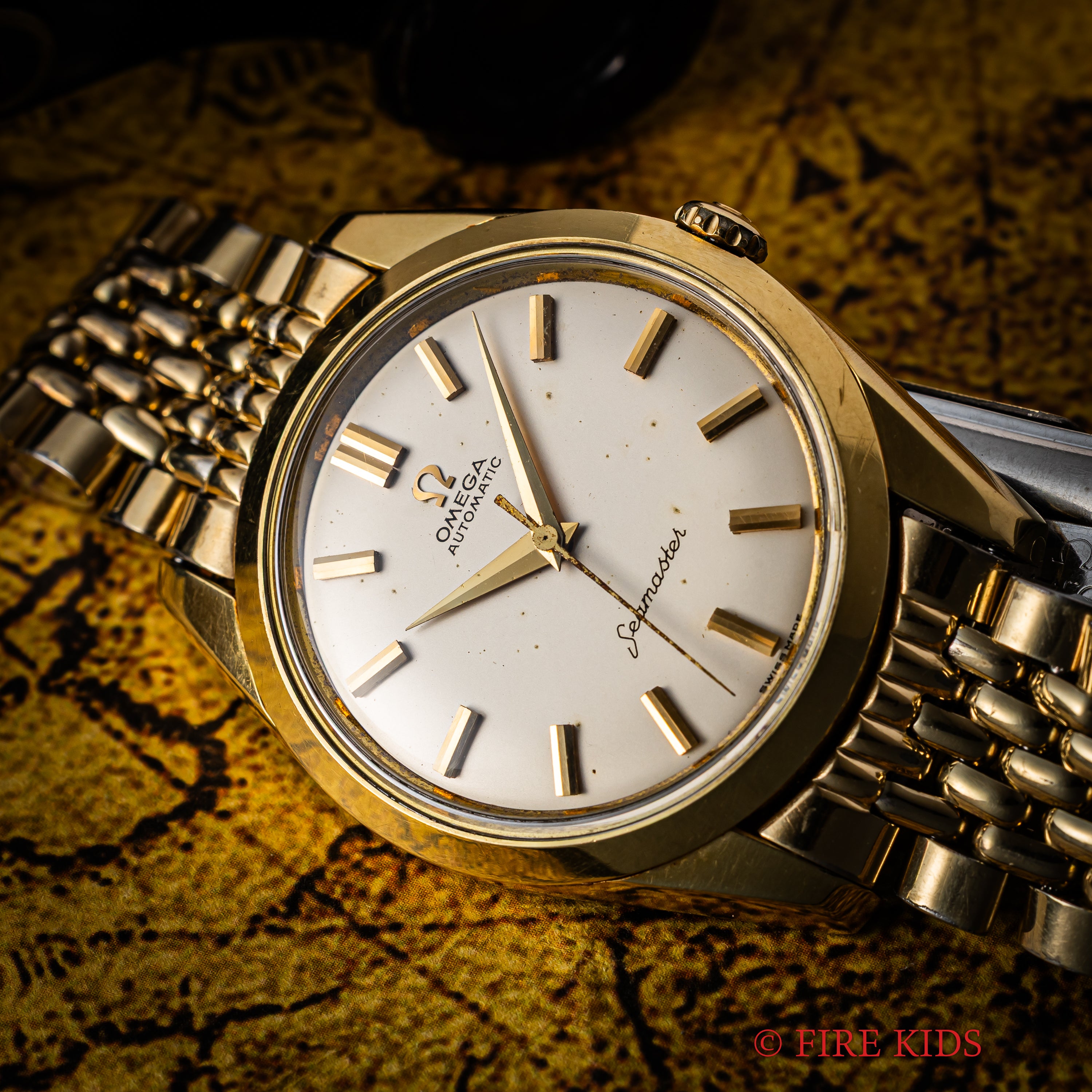 オメガ シーマスター 1962年製 Ref.14779-61 SC トップゴールドケース 純正金張りブレス