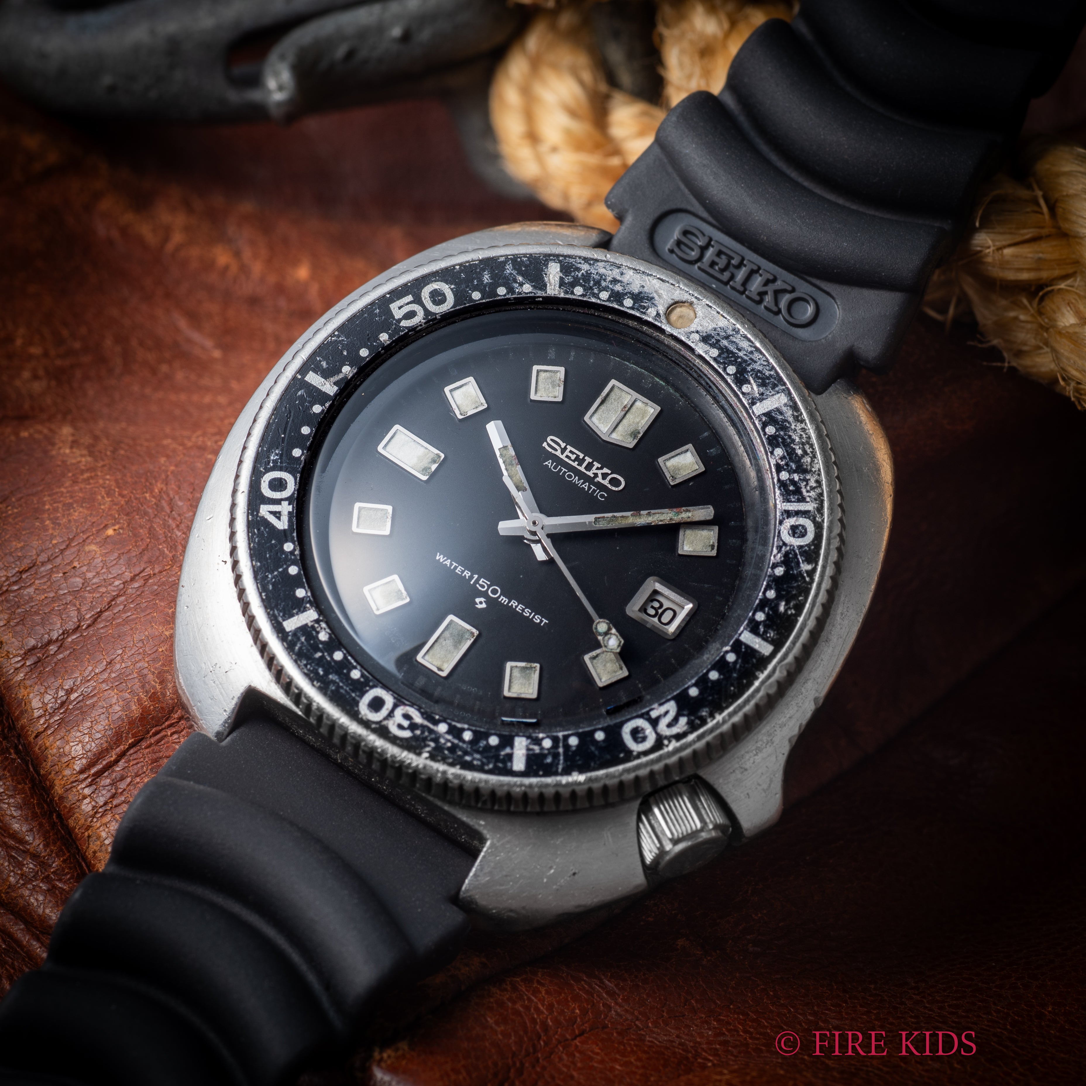 セイコー 150mダイバー 2nd後期最初期型 ウエムラダイバー 1970年製（昭和45年製） 自動巻き Ref.6105-8110