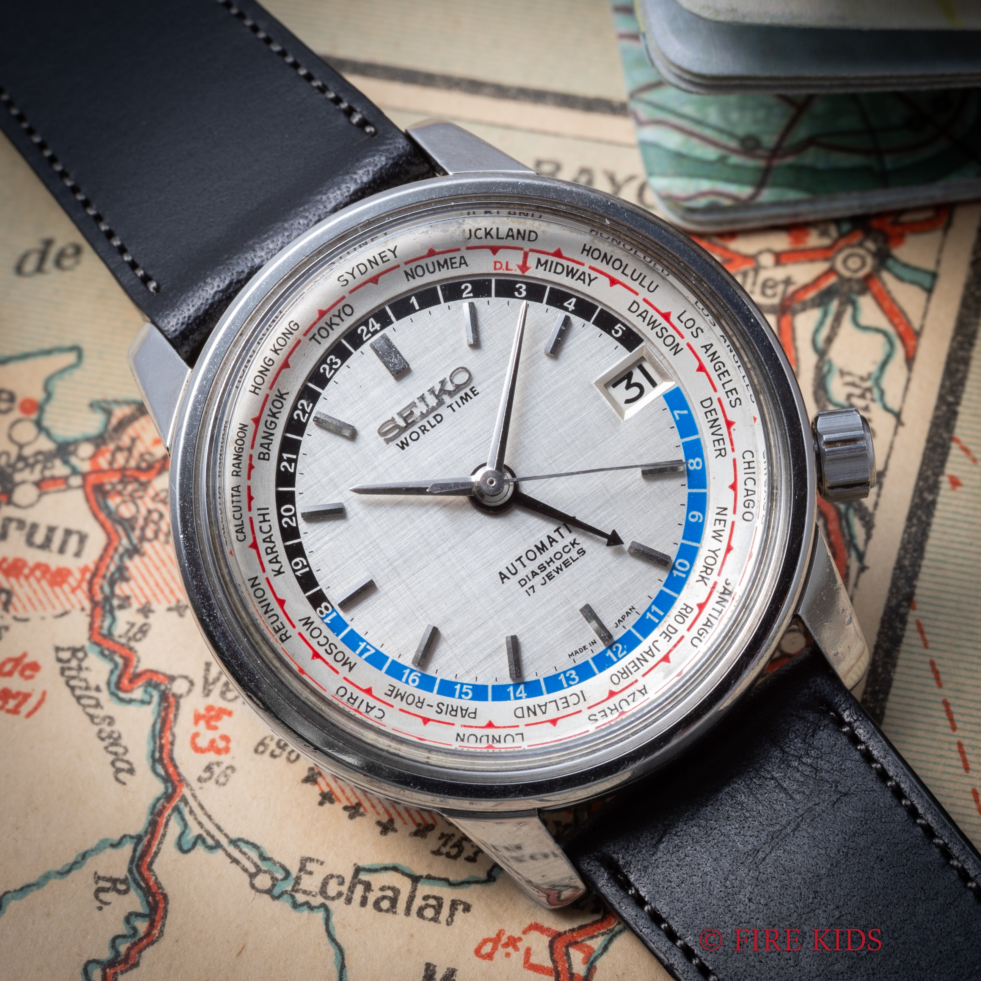 セイコー ワールドタイム 1964年製 Ref.6217-7000 聖火マーク 自動巻き