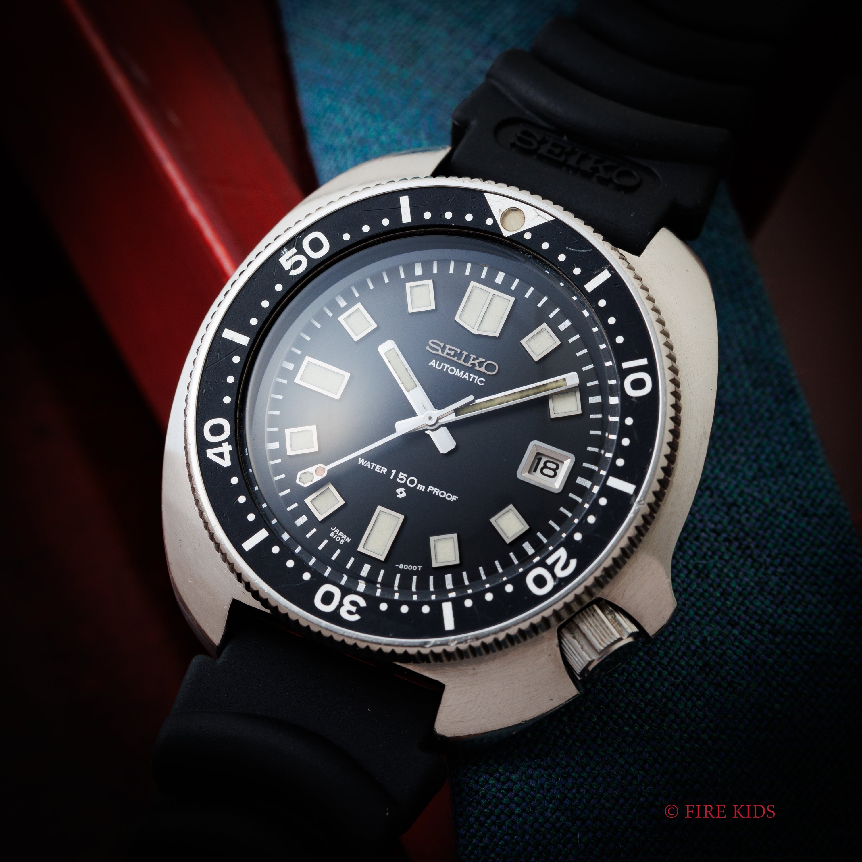 セイコー 150mダイバー 2nd後期最初期型 ウエムラダイバー 1970年製（昭和45年製） 自動巻き Ref.6105-8110