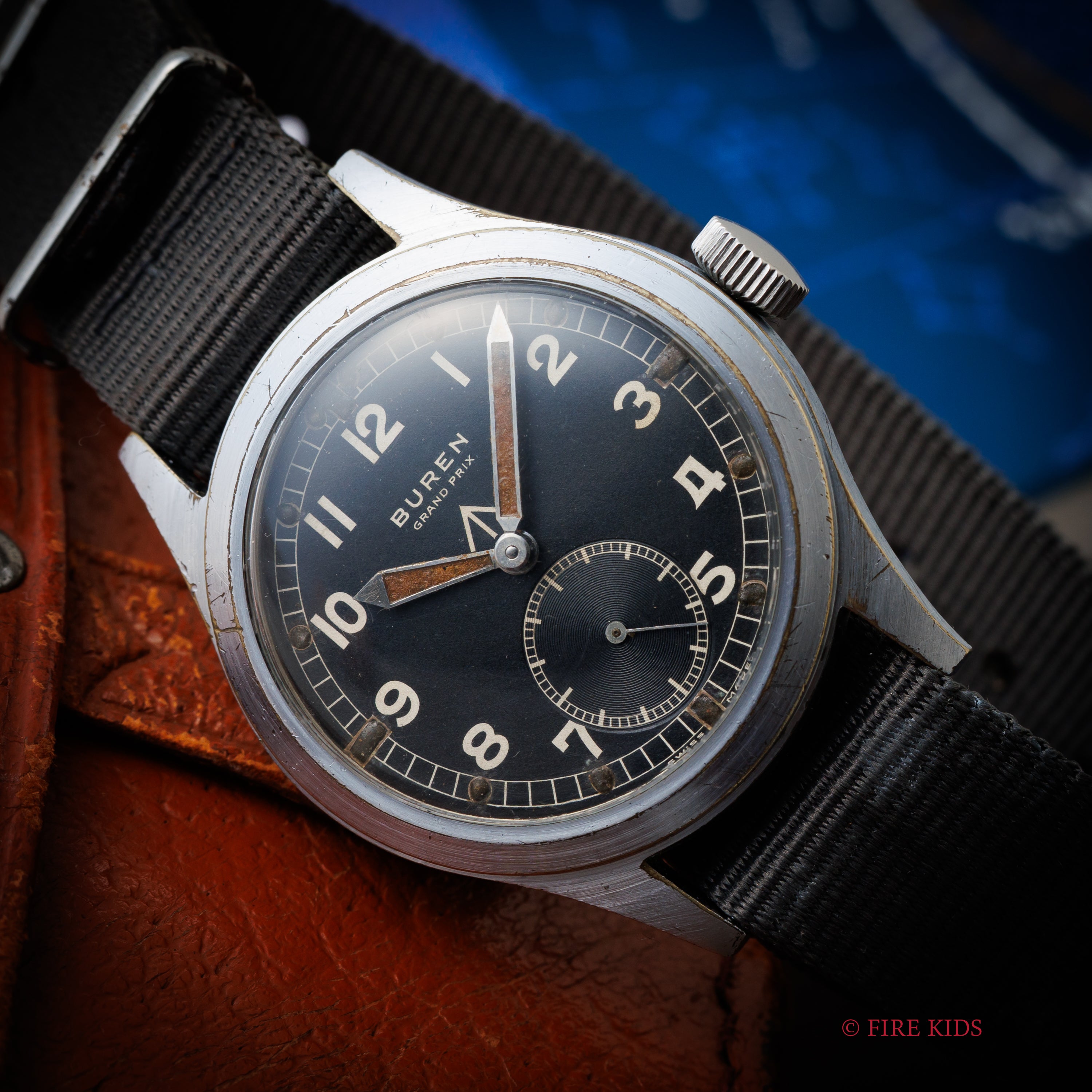 ビューレン イギリス軍用時計 ダーティーダース 1940年代製 手巻 Cal.462 第二次世界大戦