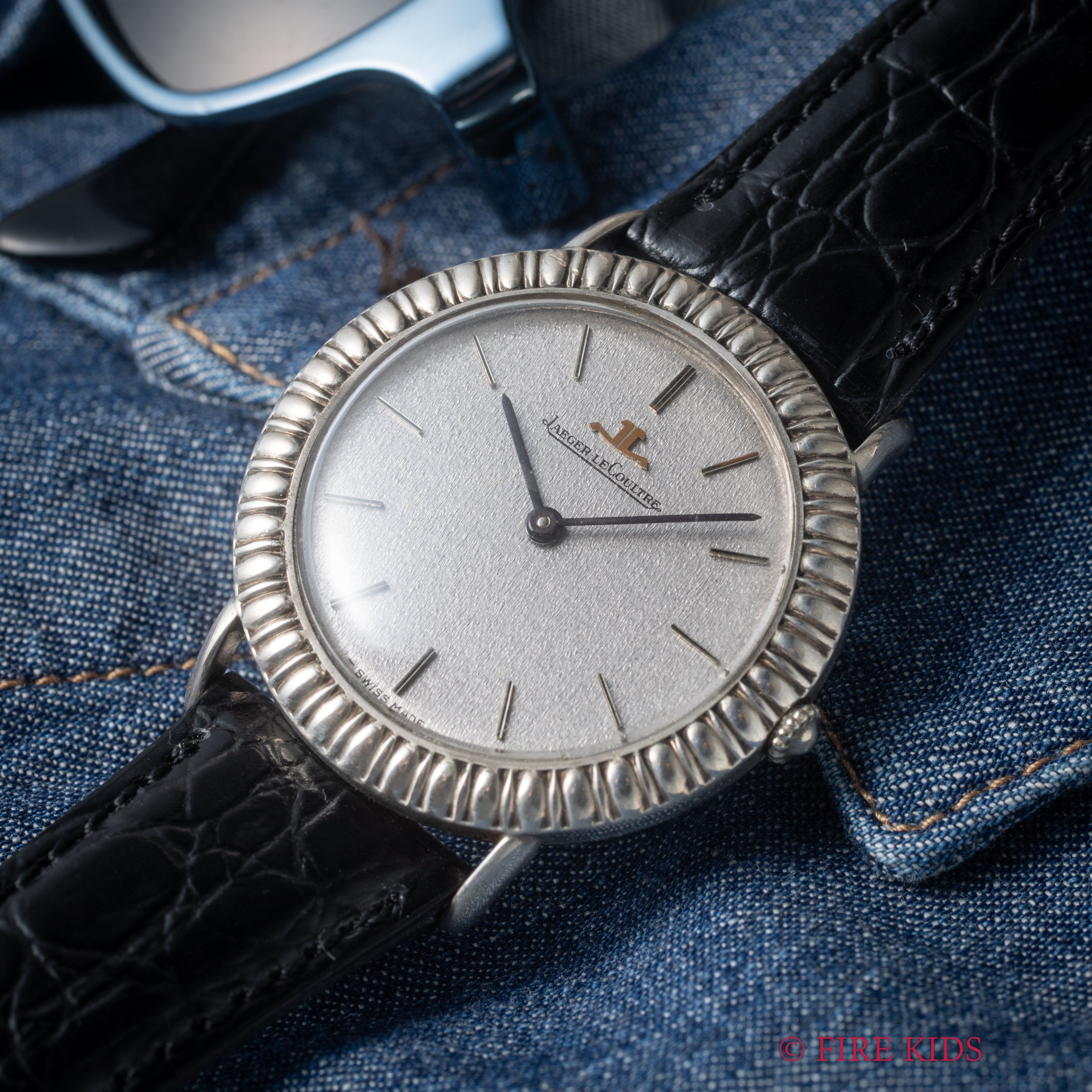 ジャガー・ルクルト ボーグ 銀無垢ケース ドレスウォッチ 1970年代製 手巻 Cal.818/2 箱付き