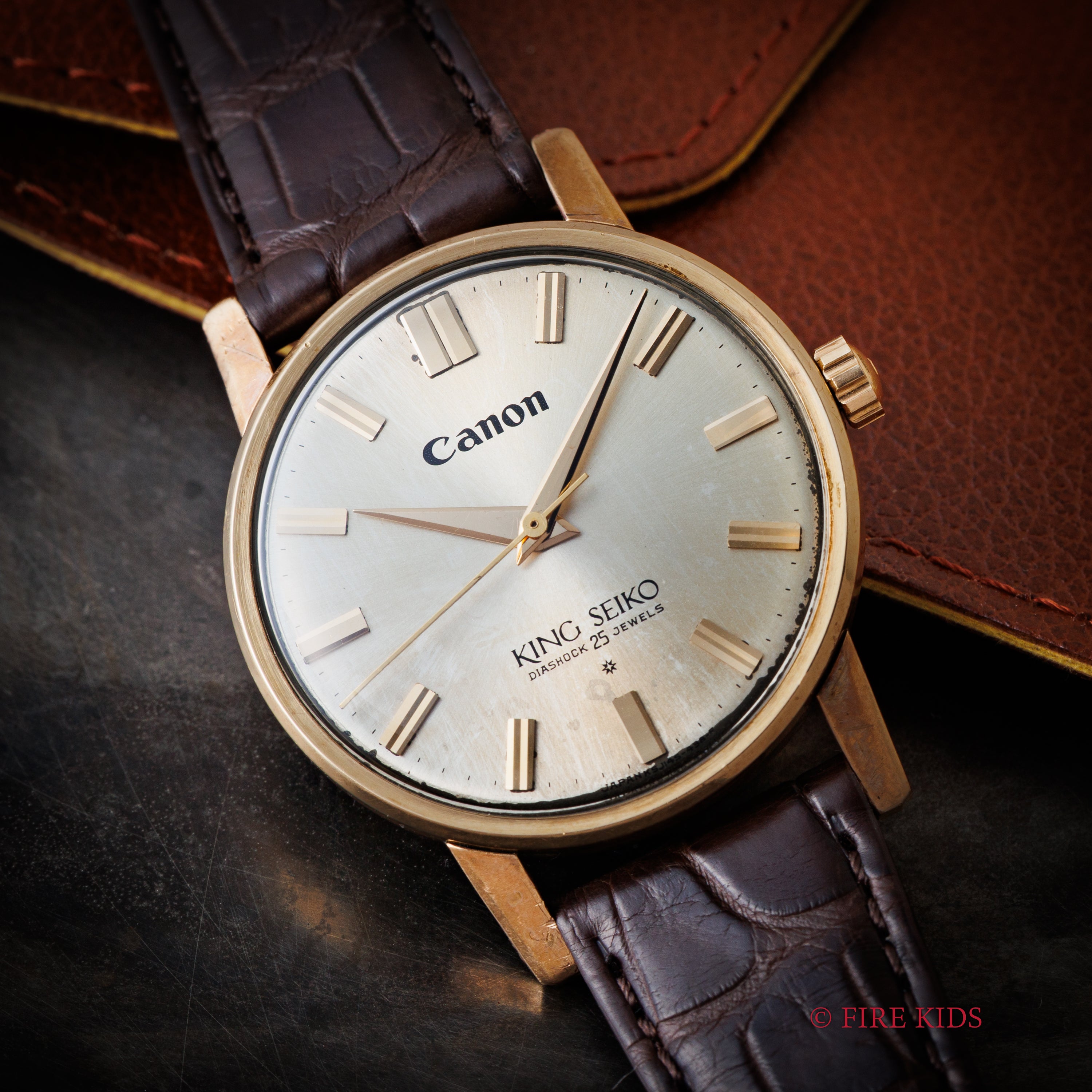 キングセイコーファーストモデル 1962年製 100ミクロン金張り Ref. J14102E SDダイヤル Canon