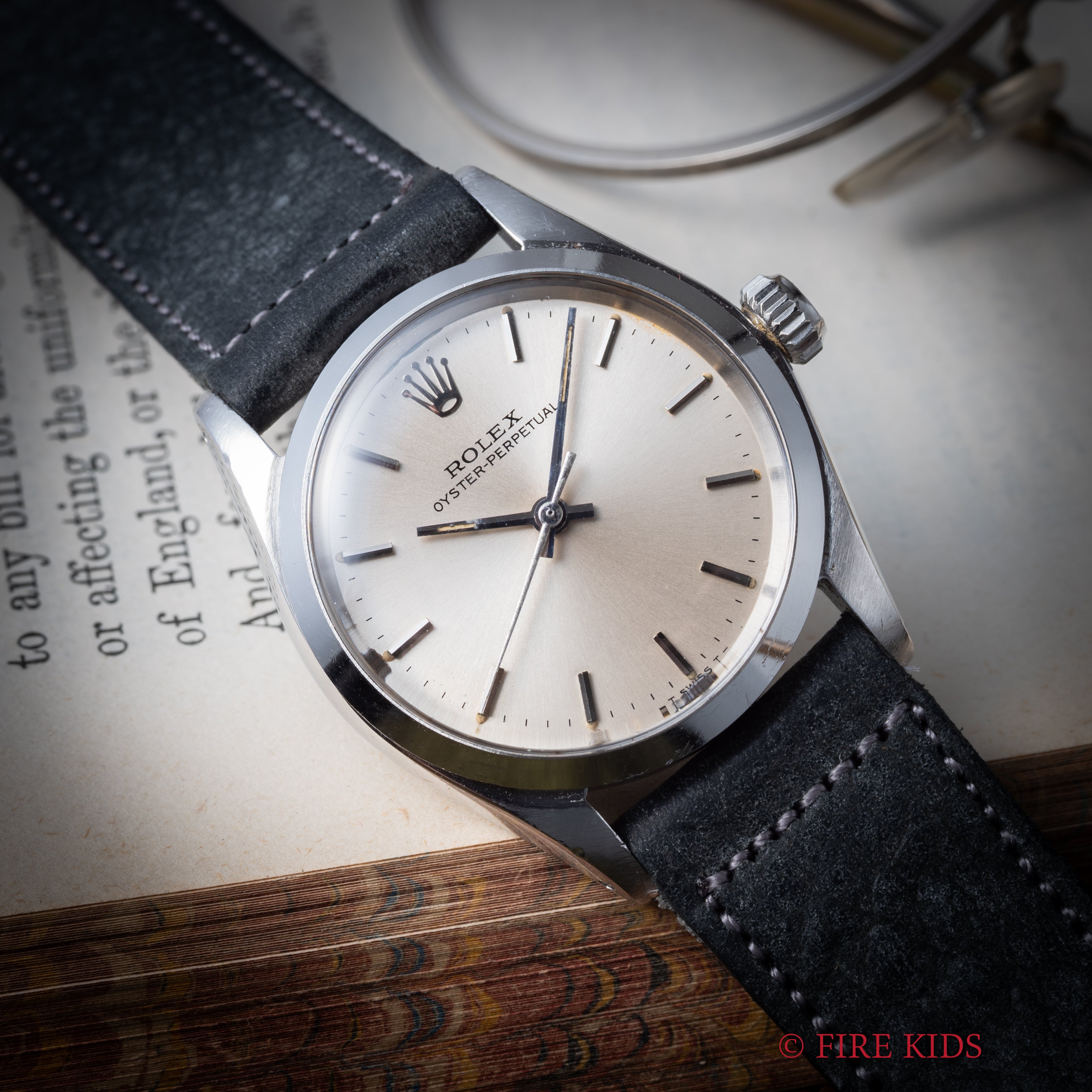 ロレックス オイスターパーペチュアル 1968年製 Ref.6548 シルバーダイヤル ボーイズ ギャラ付き