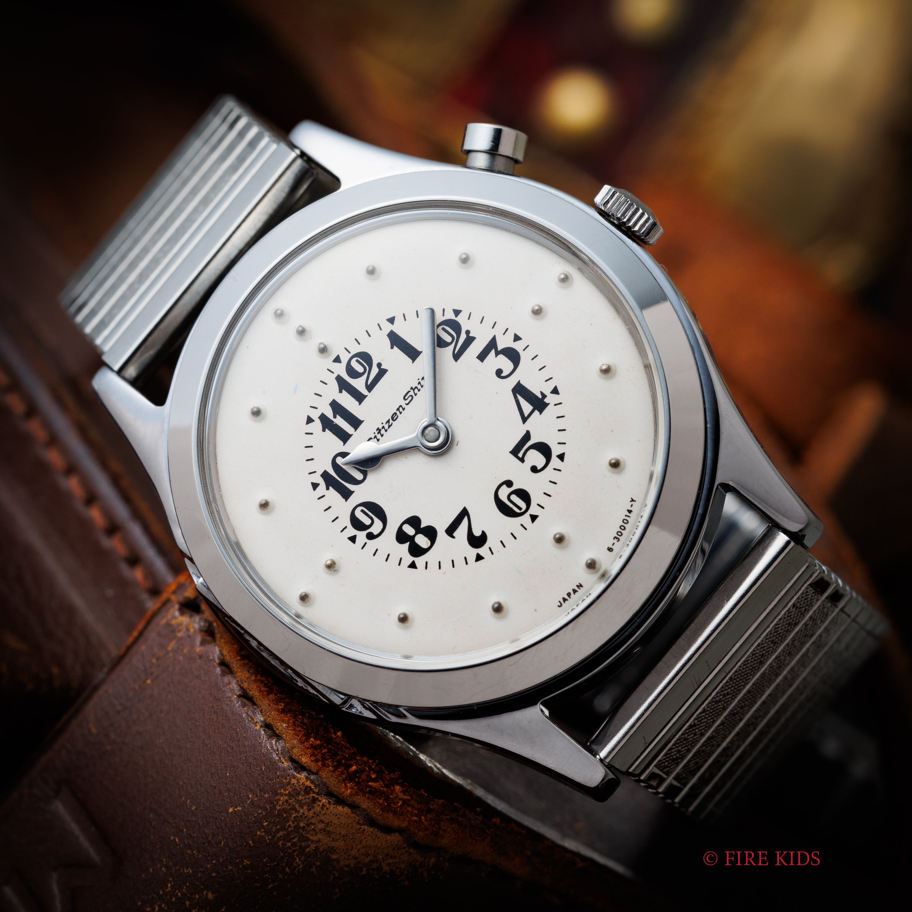 シチズン 国産初の盲人用腕時計 シャイン 1965年製 オリジナルブレス付き 手巻き