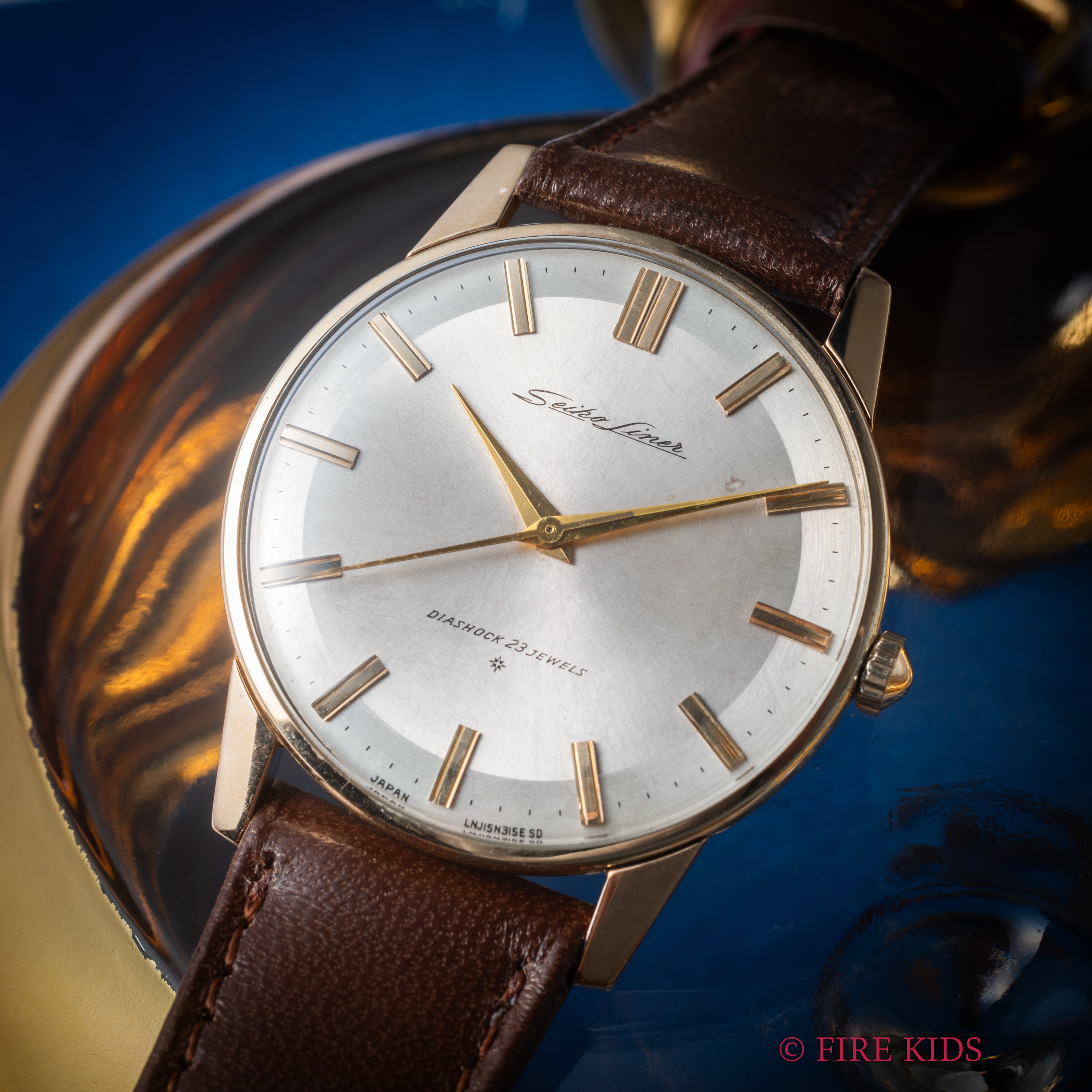 セイコー ライナー SDダイヤル 1962年製 Ref.J15007E 薄型手巻 Cal.3140