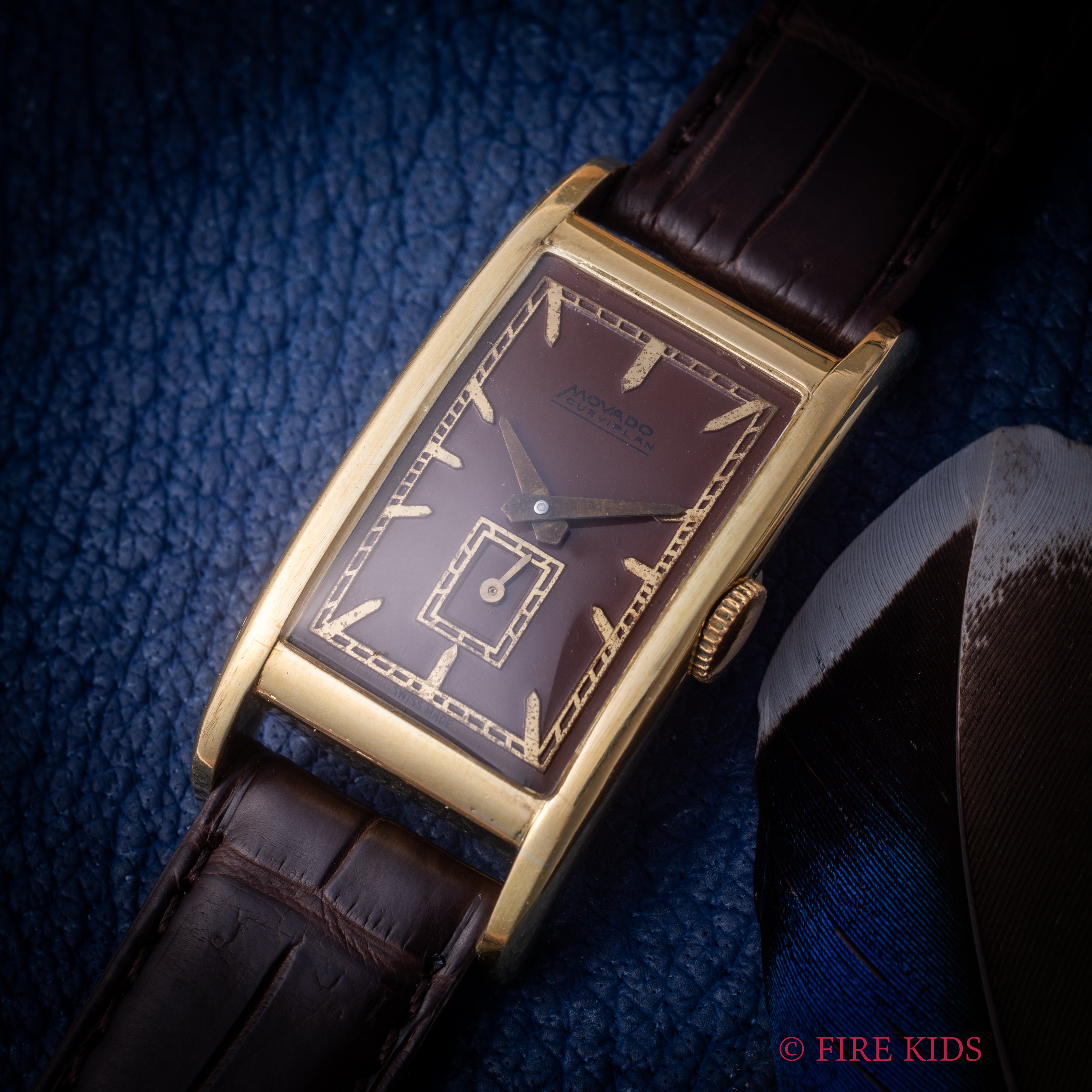 モバード カーヴィプラン レクタンギュラー 18金無垢 手巻き Ref.1823