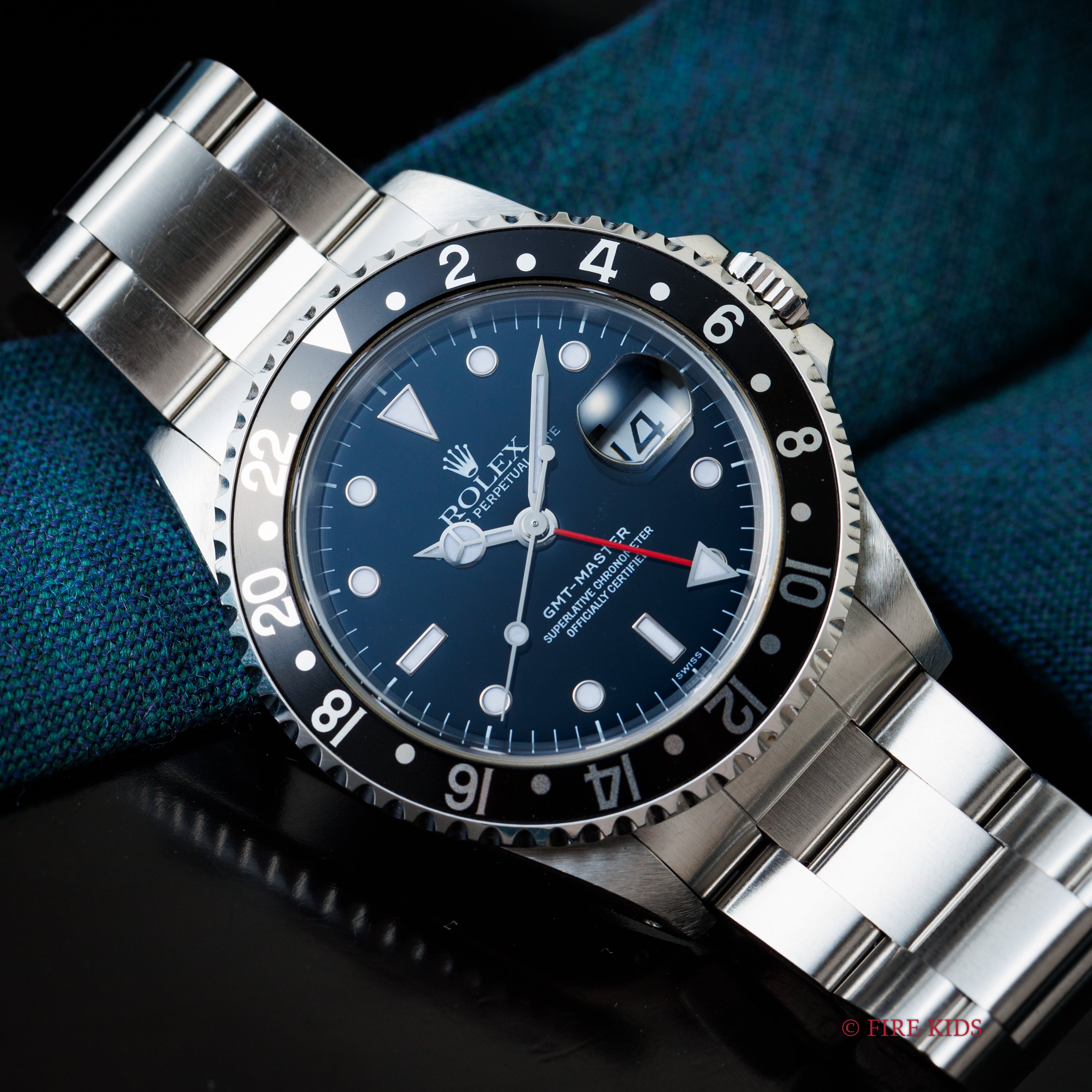 ロレックス GMTマスター 1999年製 Ref.16700 黒ベゼル 箱、ギャラ付き