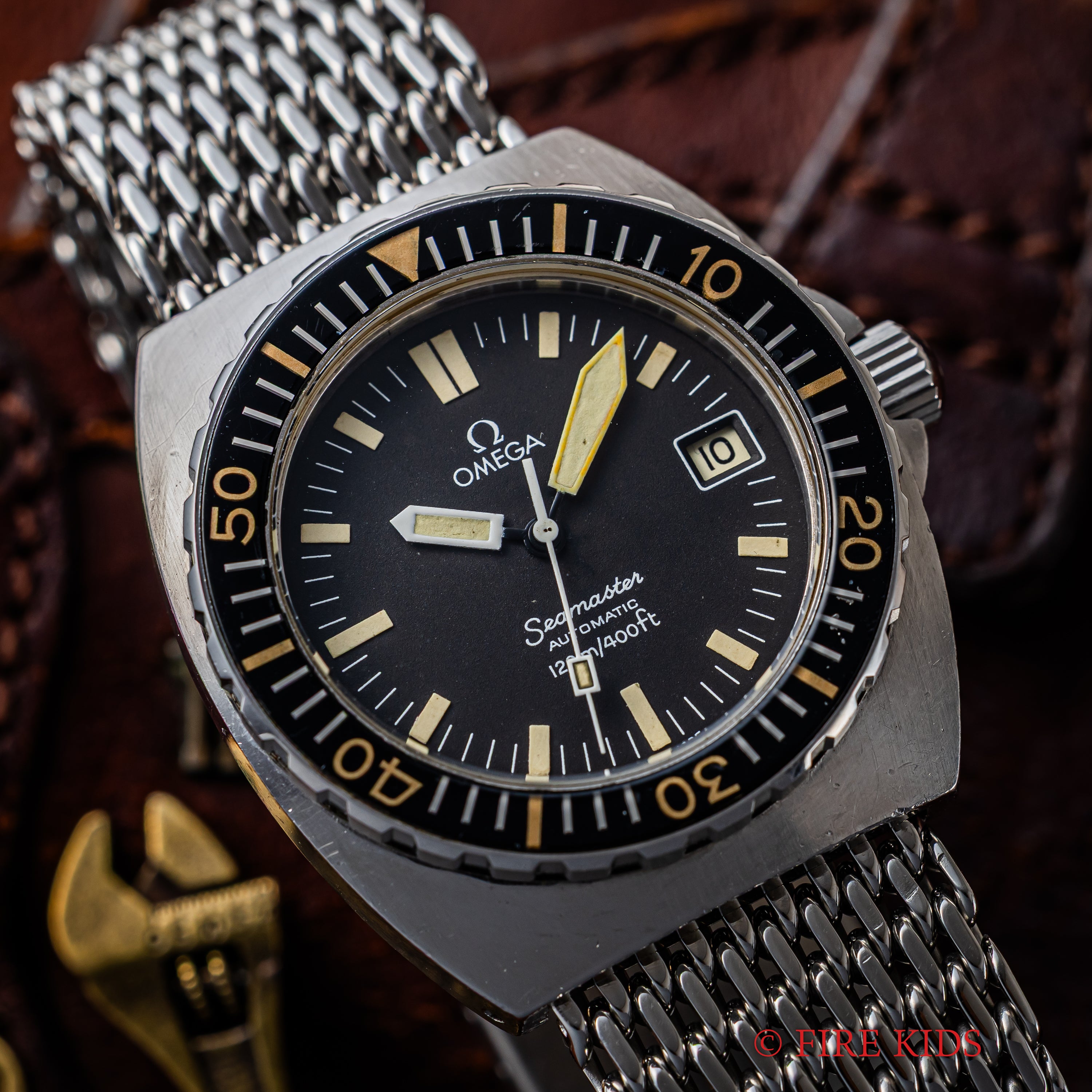 オメガ 1979年製 シーマスター120 ベビープロプロフ Ref.166.0250 純正メッシュブレス