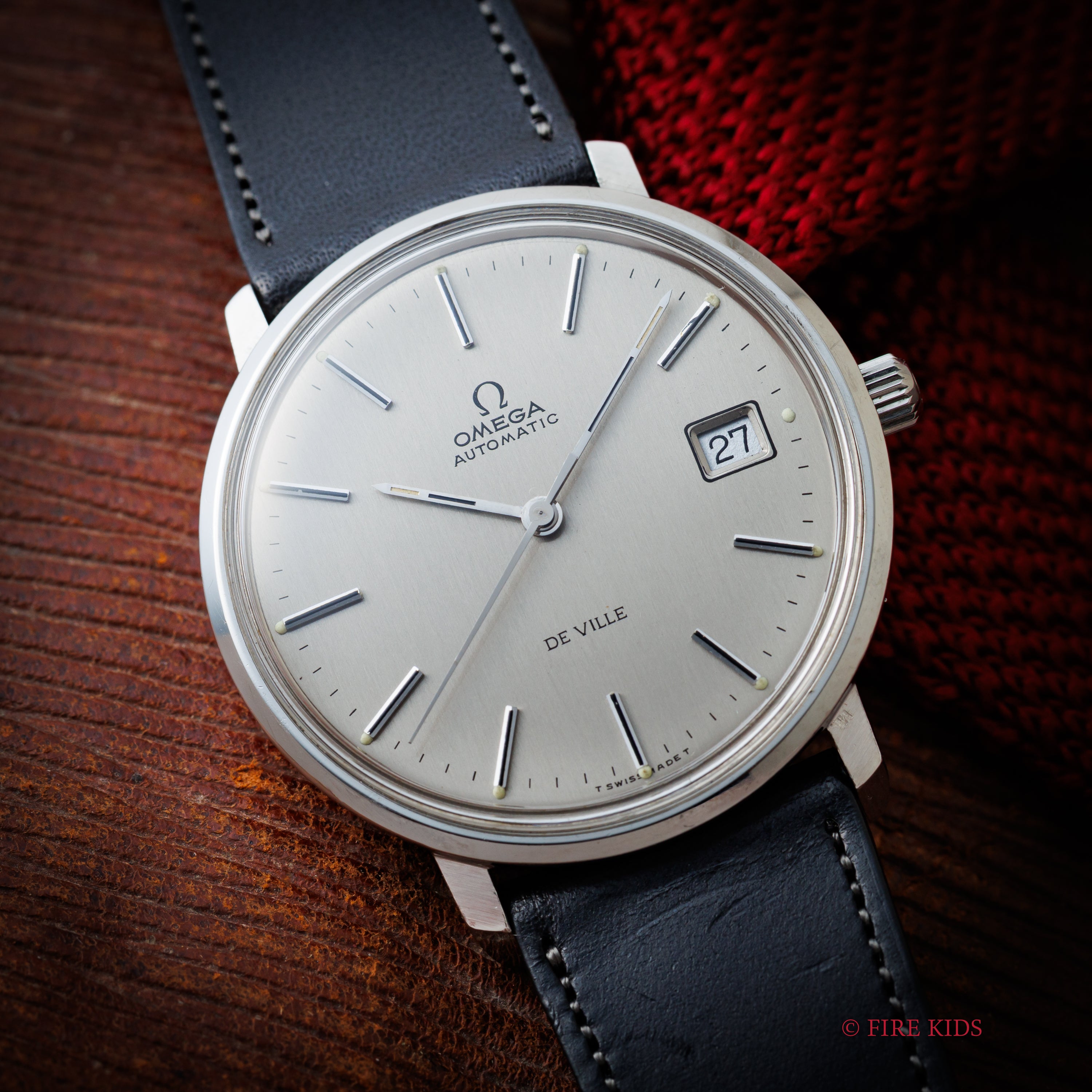 オメガ デ・ヴィル グレーダイヤル 1972年製 ハイビート自動巻 Cal.1012 Ref.166.0134