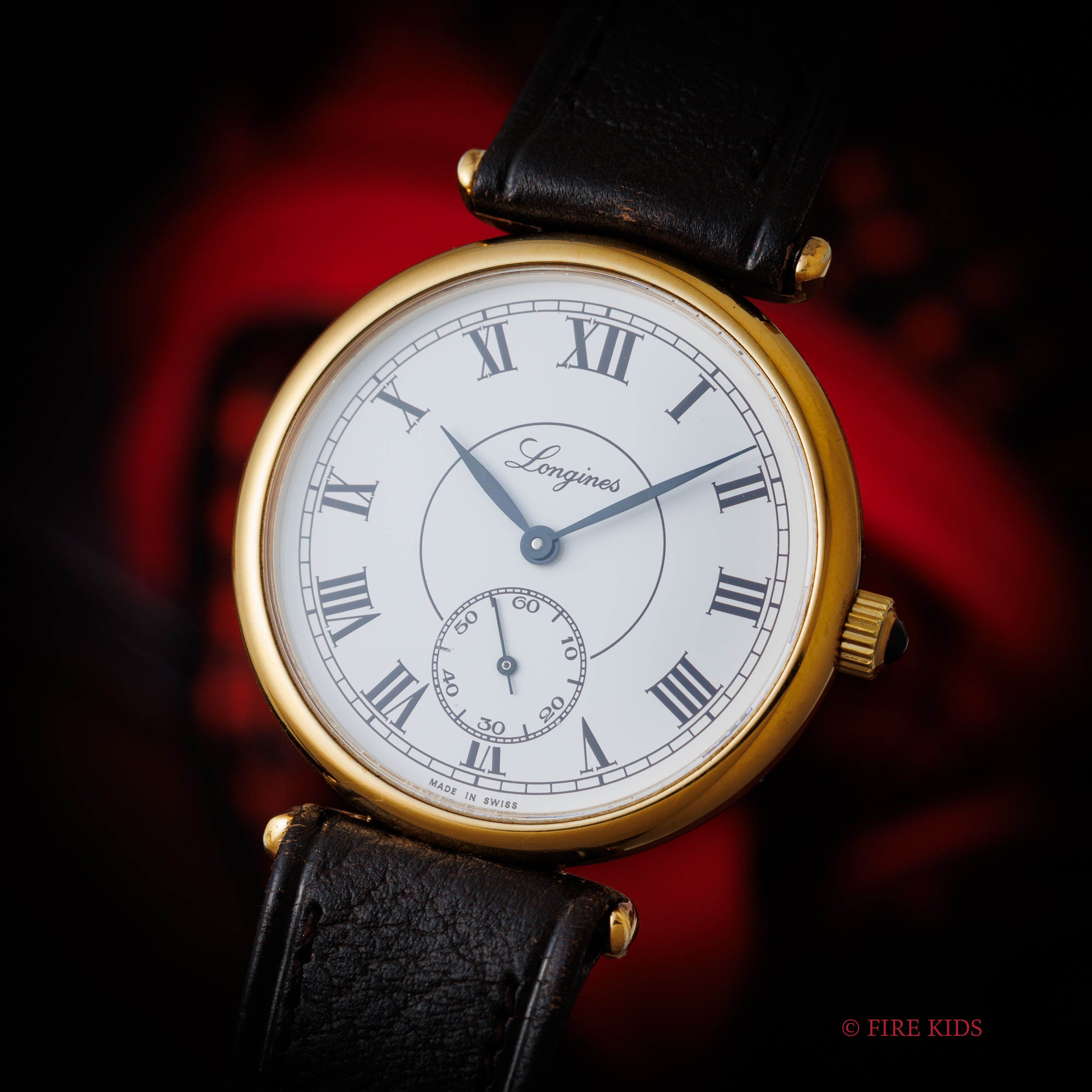 ロンジン 1982年製 150周年記念モデル スモールセコンド ローマンダイヤル 手巻