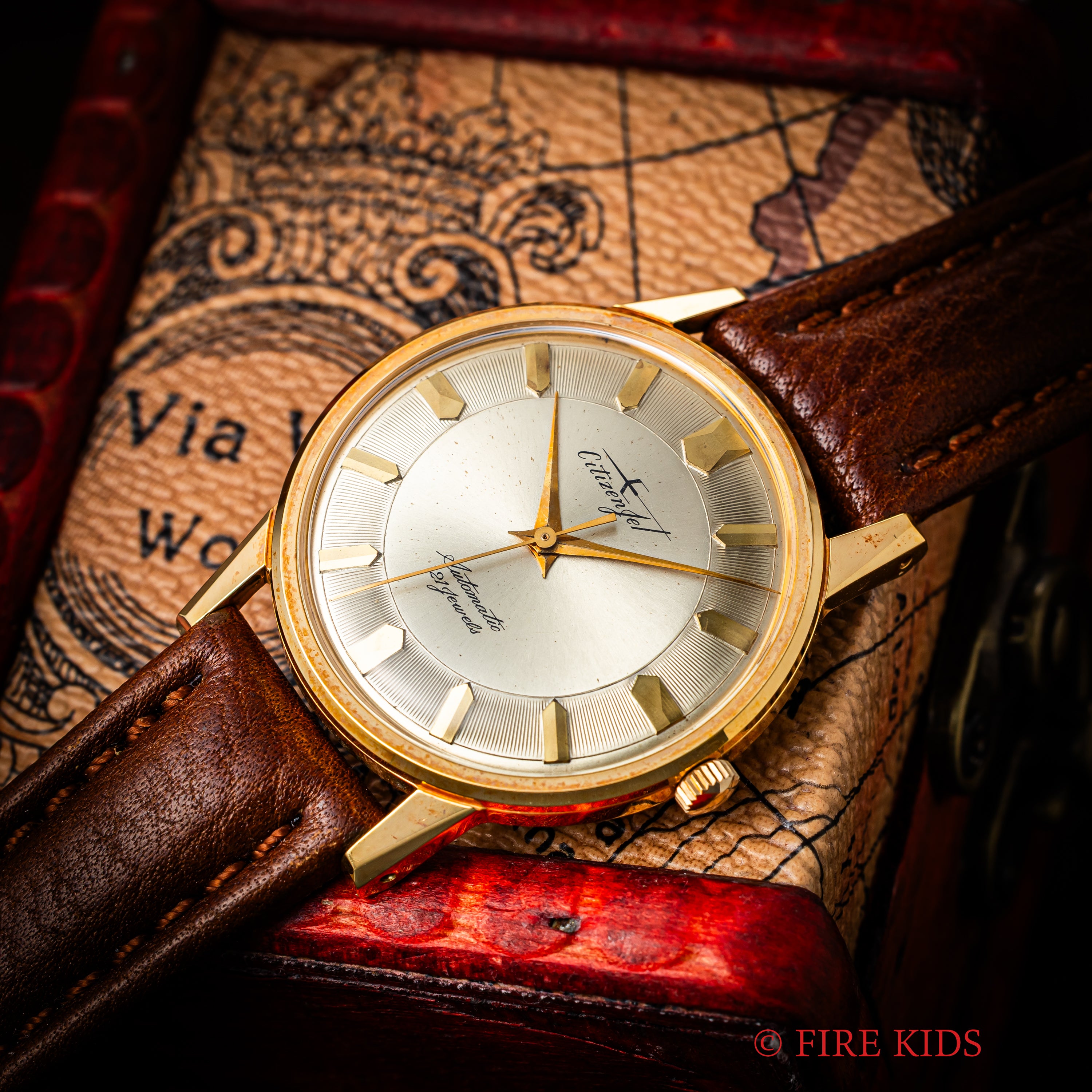 シチズン ジェット  1965年製 21石自動巻き ツートンダイヤル ノンデイト