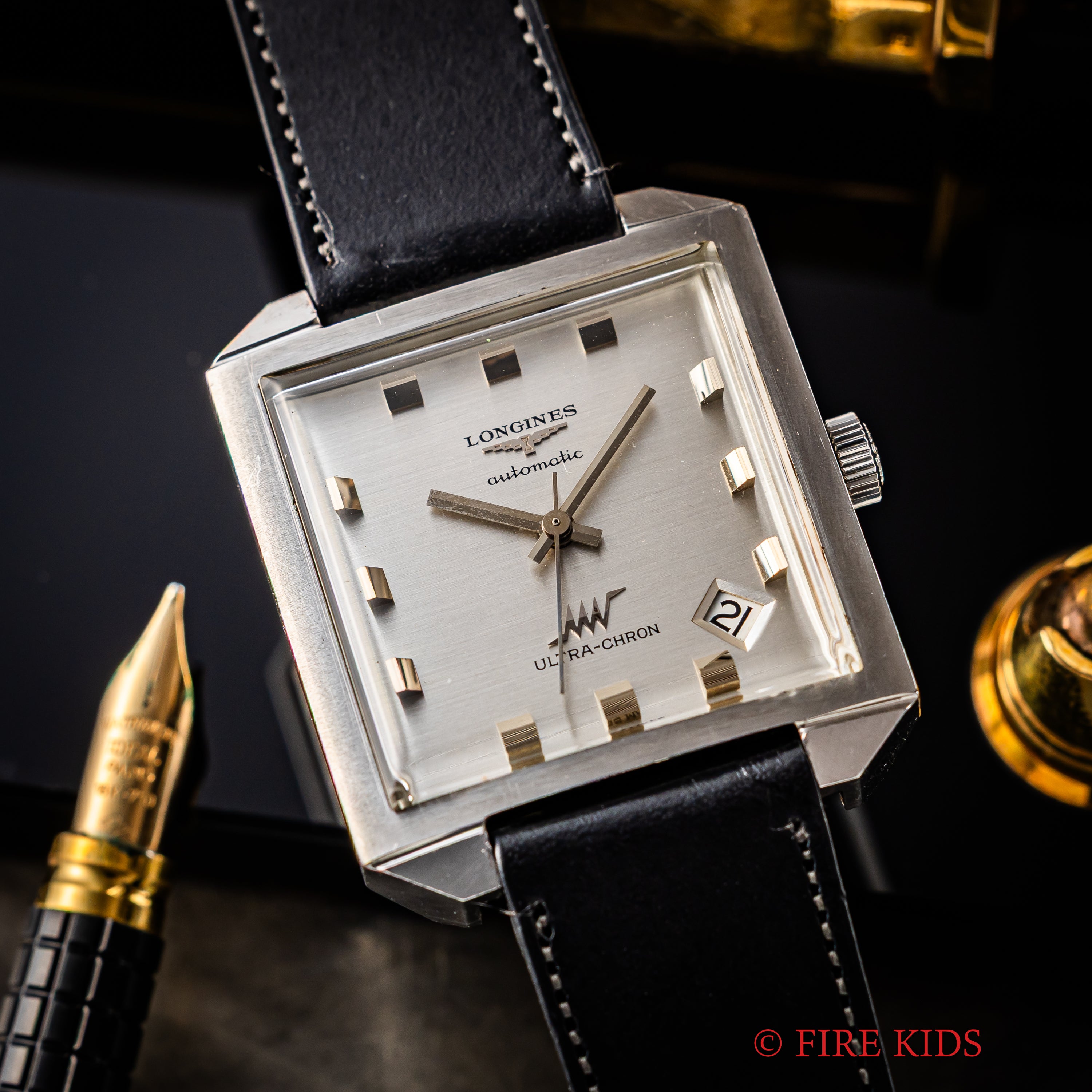 ロンジン ウルトラクロン 1970年代製 スクエアケース Cal.431 ハイビート　自動巻き