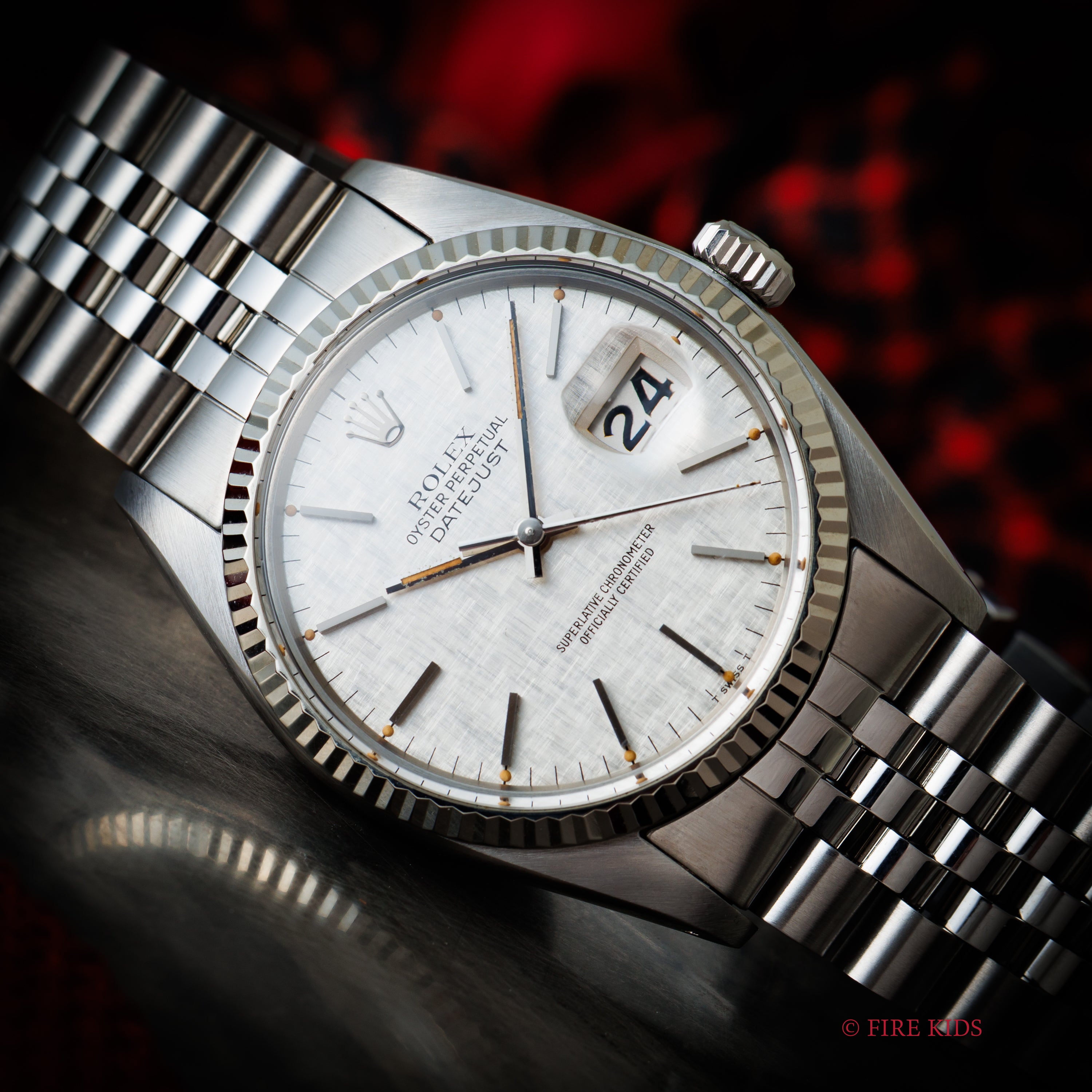 ロレックス デイトジャスト 自動巻き 1979年製 Ref.1601 リネンシルバーダイヤル