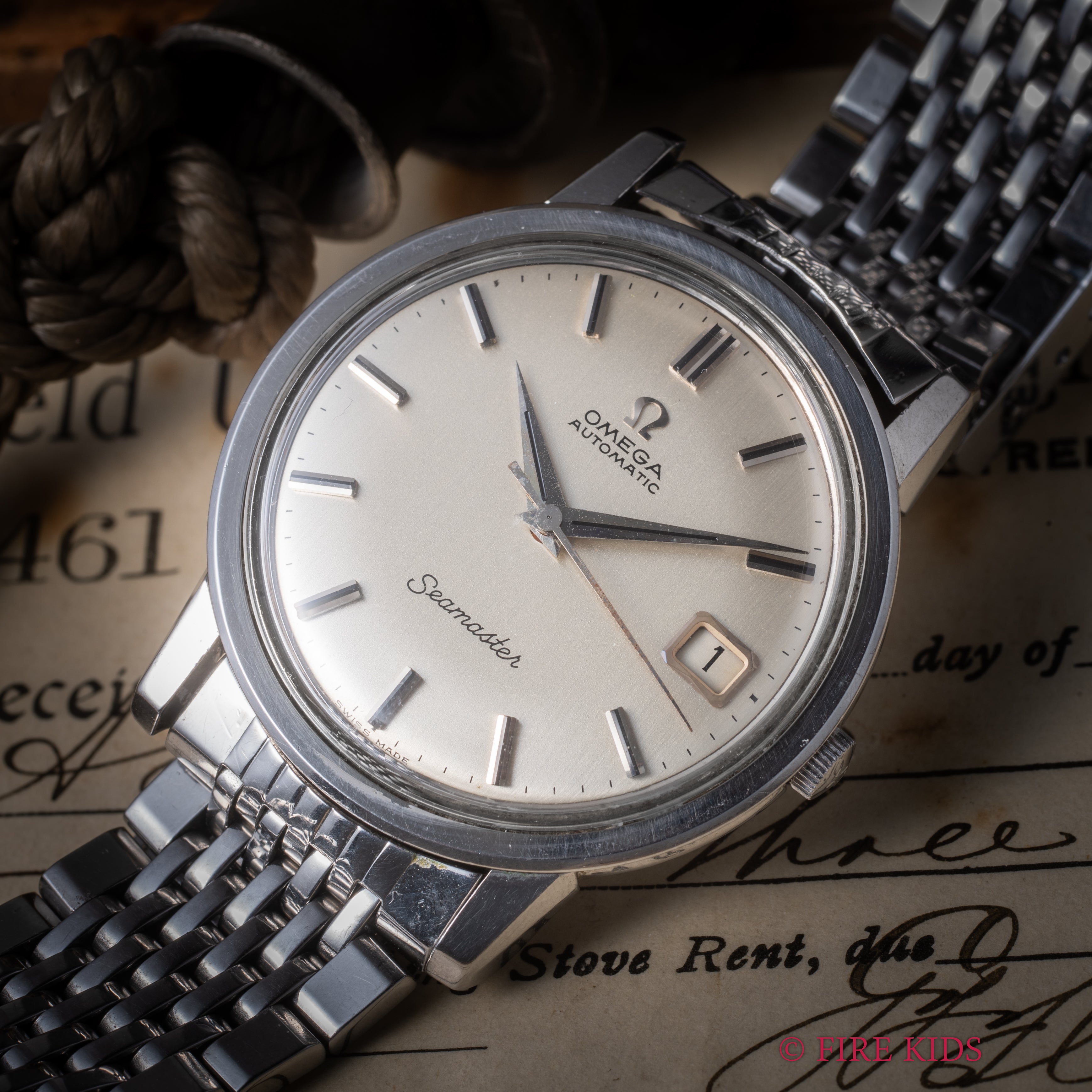 オメガ シーマスターオートマチック 1965年製 Cal.562 純正ブレス付き Ref.166.003