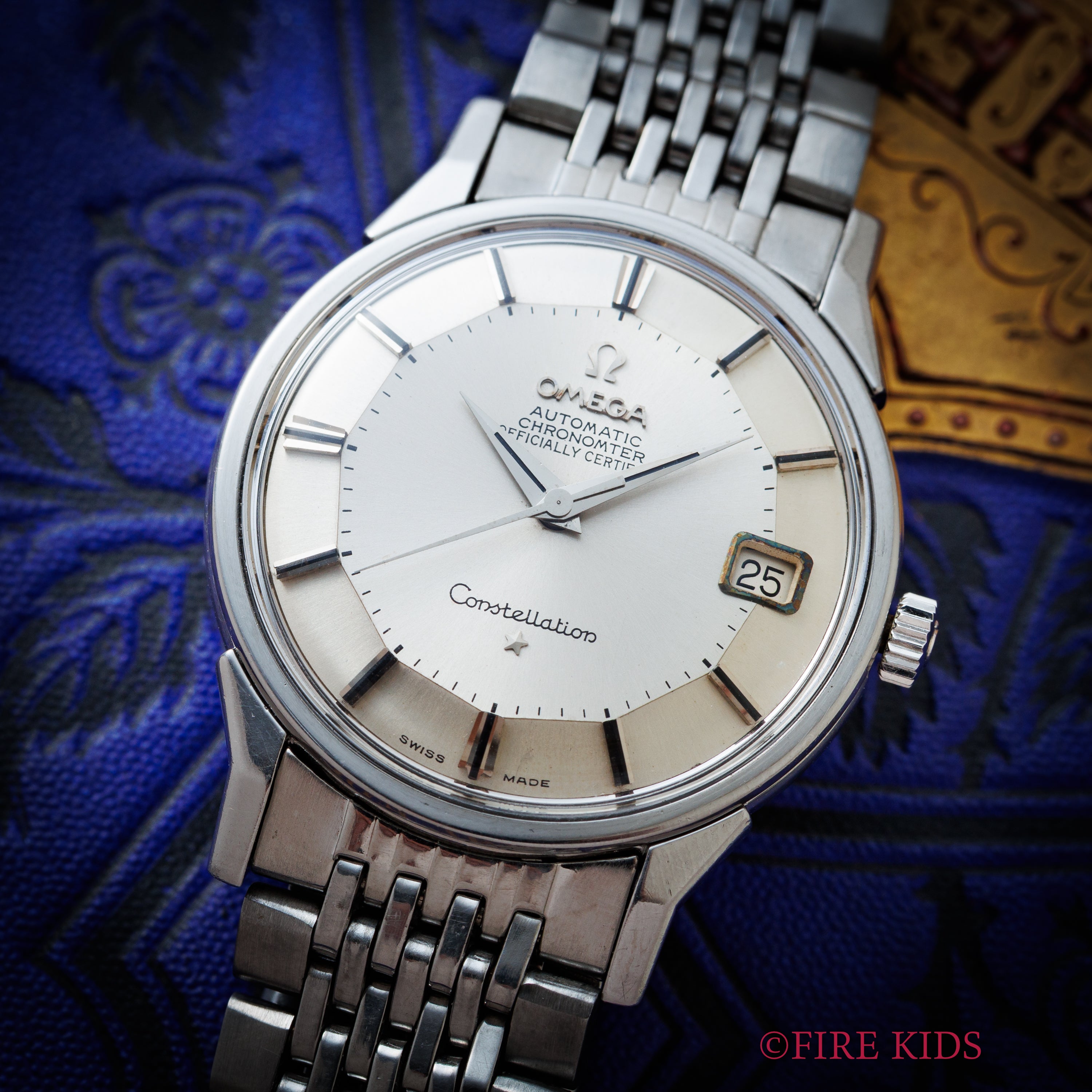 OMEGA コンステレーション 12角 1962年製 Ref.14902 62 SC パイパンダイヤル 純正ブレステ　12角