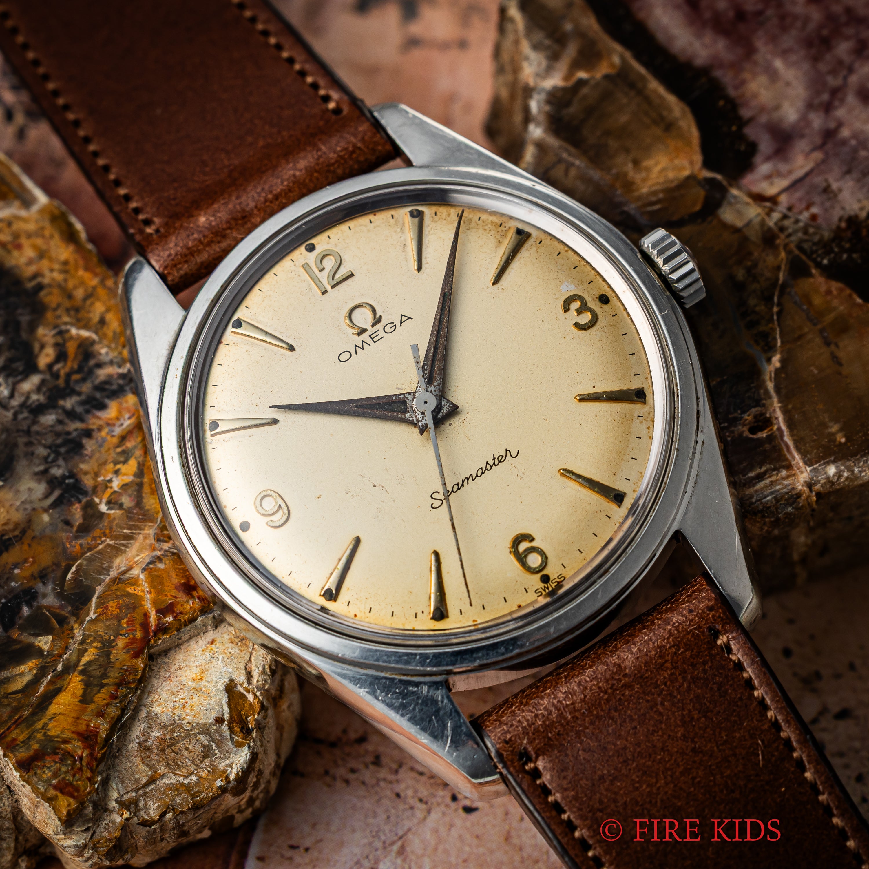 オメガ シーマスター Ref.2996 1SC 1958年製 Cal.284 手巻き 30㎜キャリバー ランチェロケース