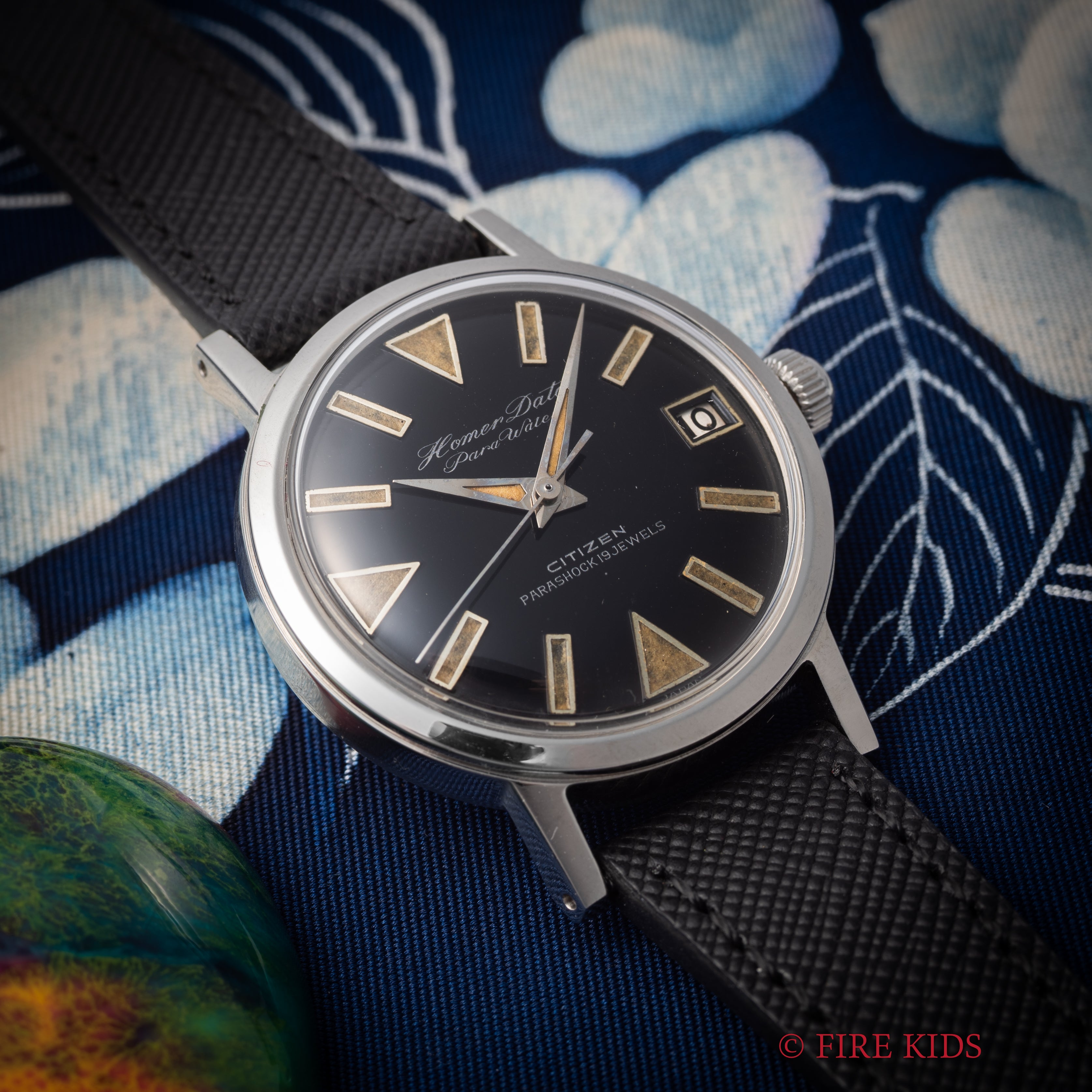 シチズン ホーマーデイト パラウォーター 1962年製 未使用品 オリジナルブラックダイヤル 箱付き