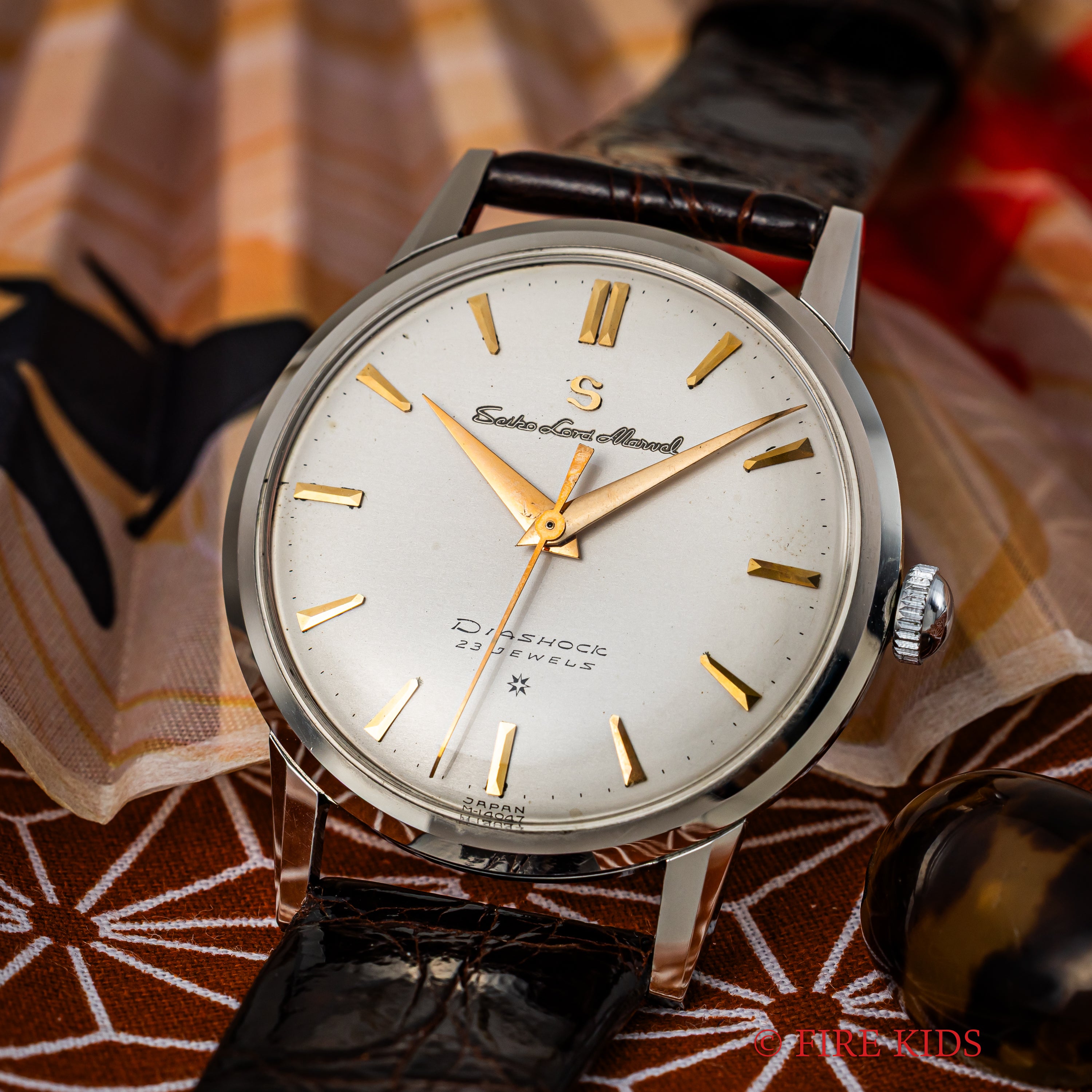 セイコー ロードマーベル初期型 1959年製 手巻き S蛇 彫SD文字盤 Ref.14056 純正尾錠付き