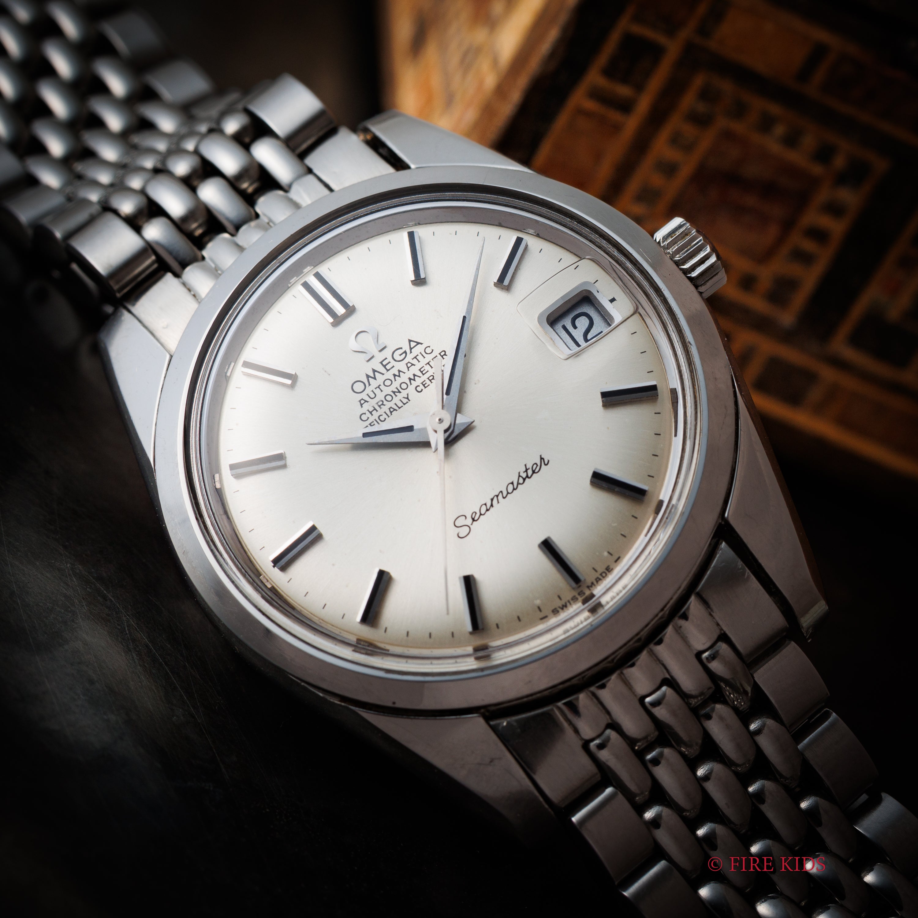 オメガ 1969年製 シーマスター クロノメーター自動巻き Cal.564 純正ライスブレス付