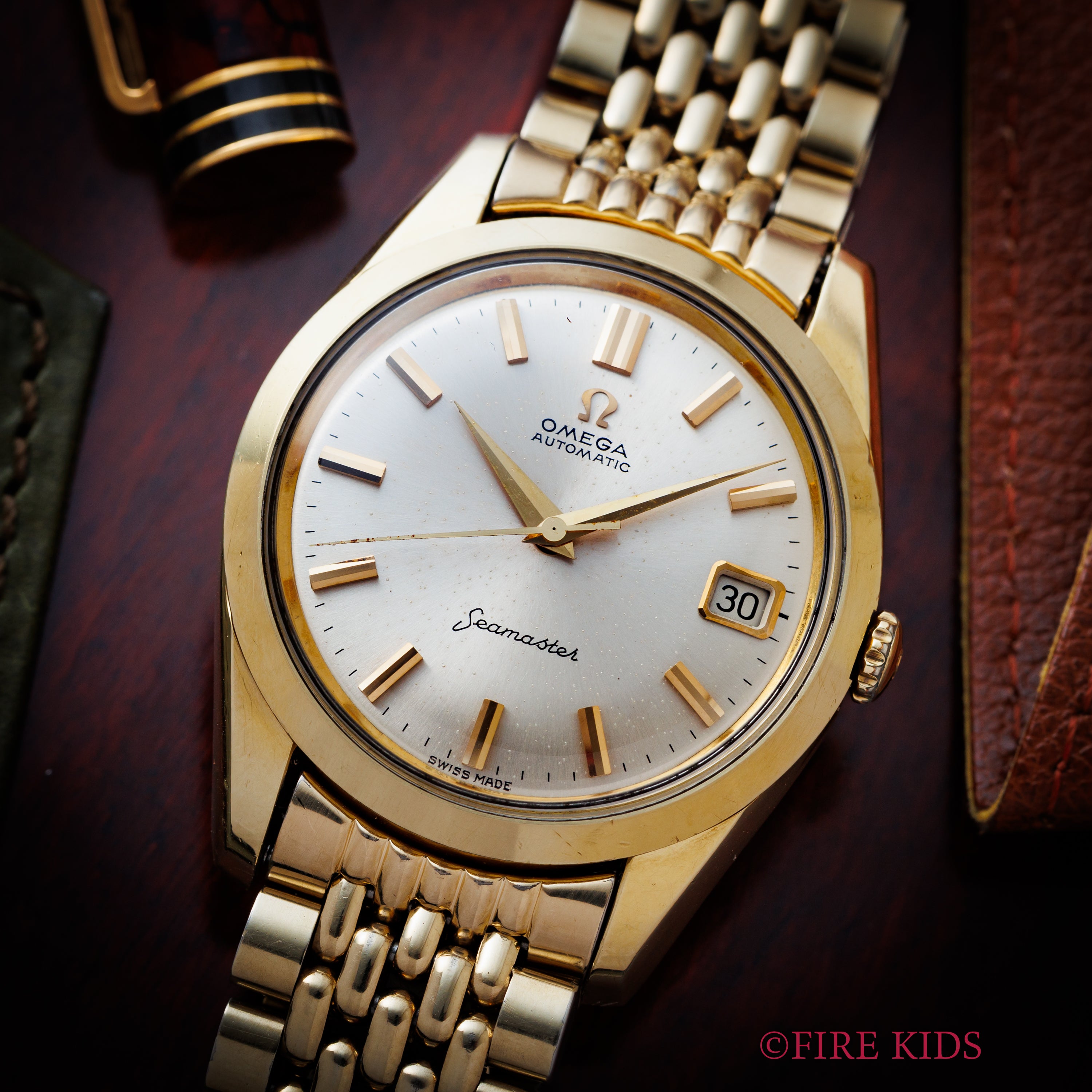 オメガ シーマスター オートマチック 1963年製 Ref.14763-62 純正ブレス Cal.562 トップゴールド