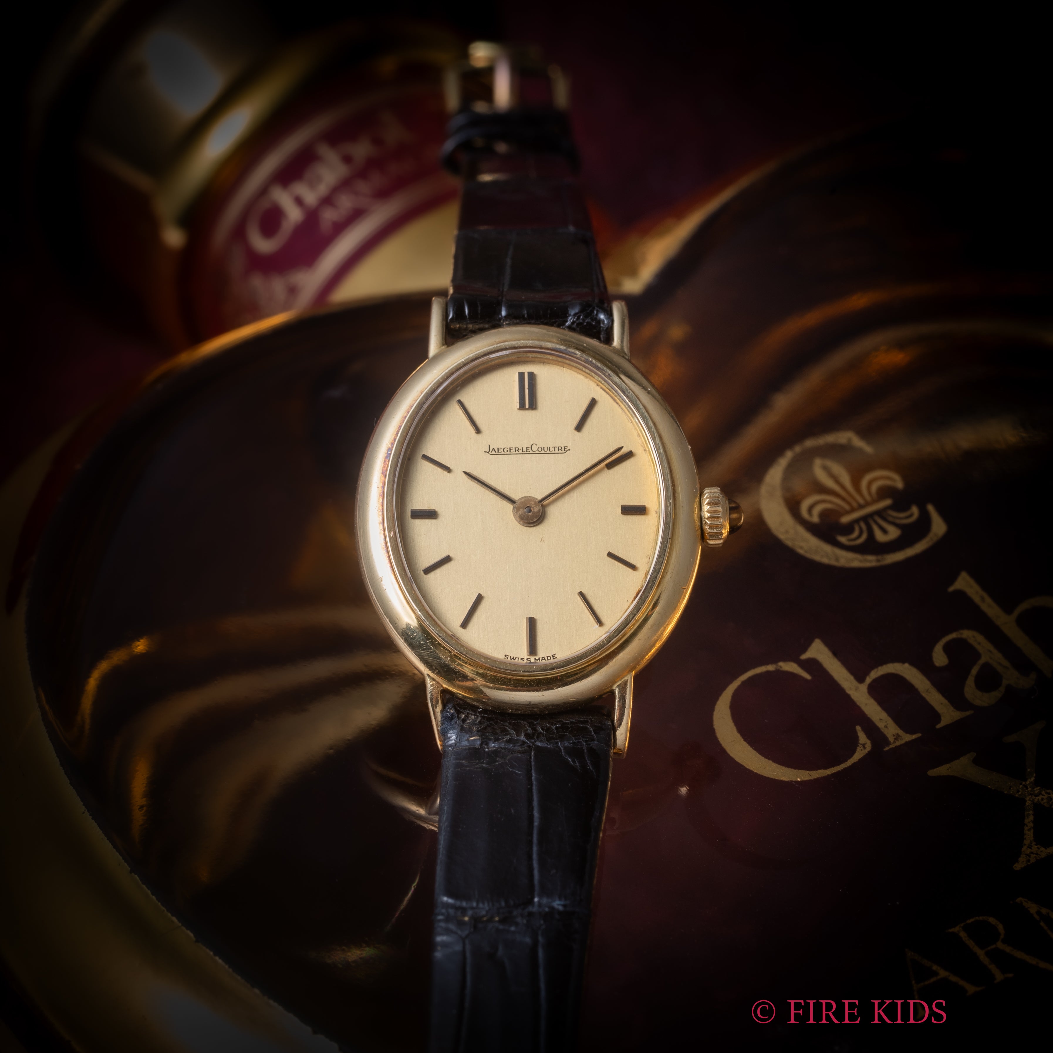 「銀座店頭修理品→先メンテ」ジャガー・ルクルト オーバル型 1970年代製 Ref.9217 18金無垢  手巻き レディース