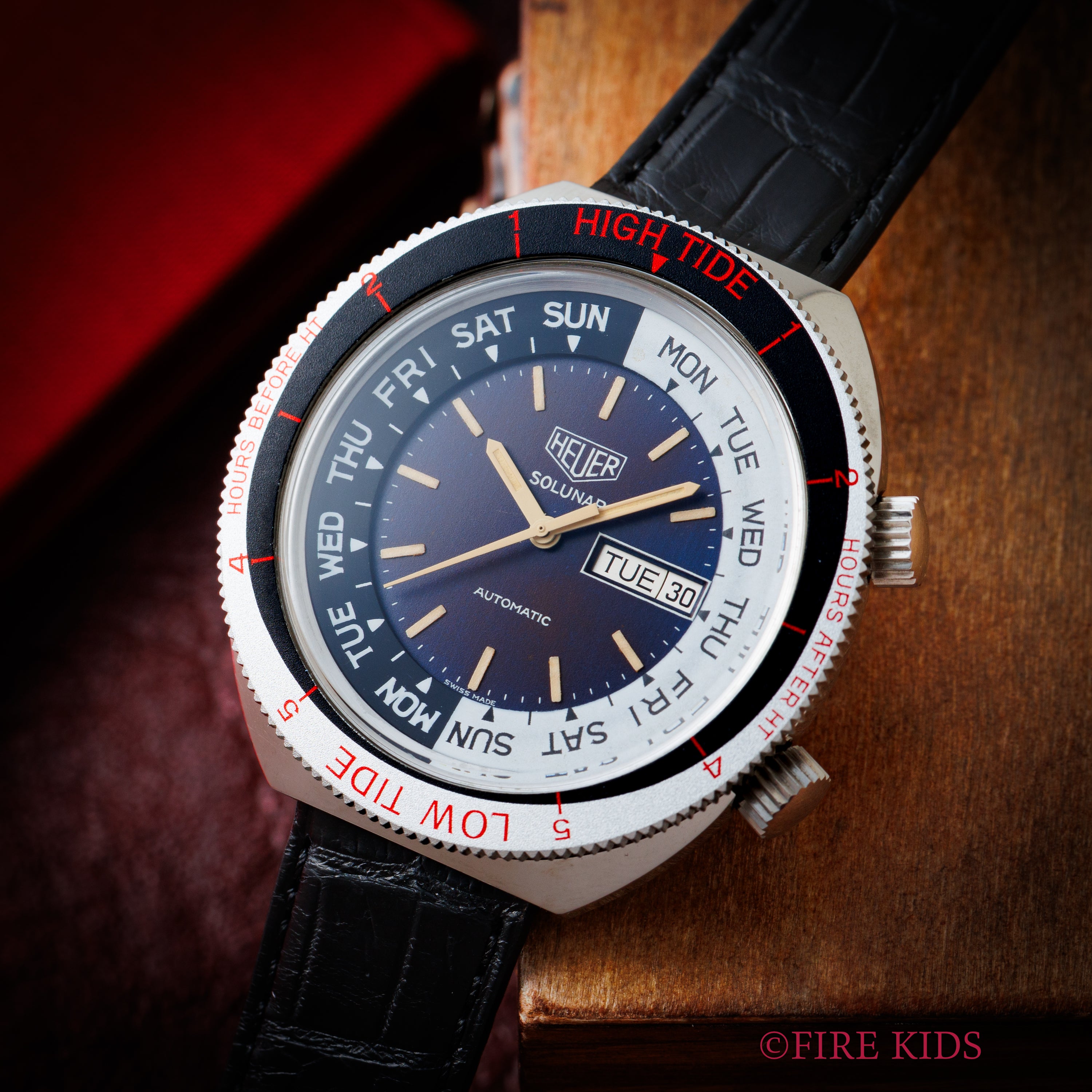 ホイヤー ソルナール2ndモデル Ref.279.603 2週間ベゼル 1970年代半ば～後半製 自動巻き