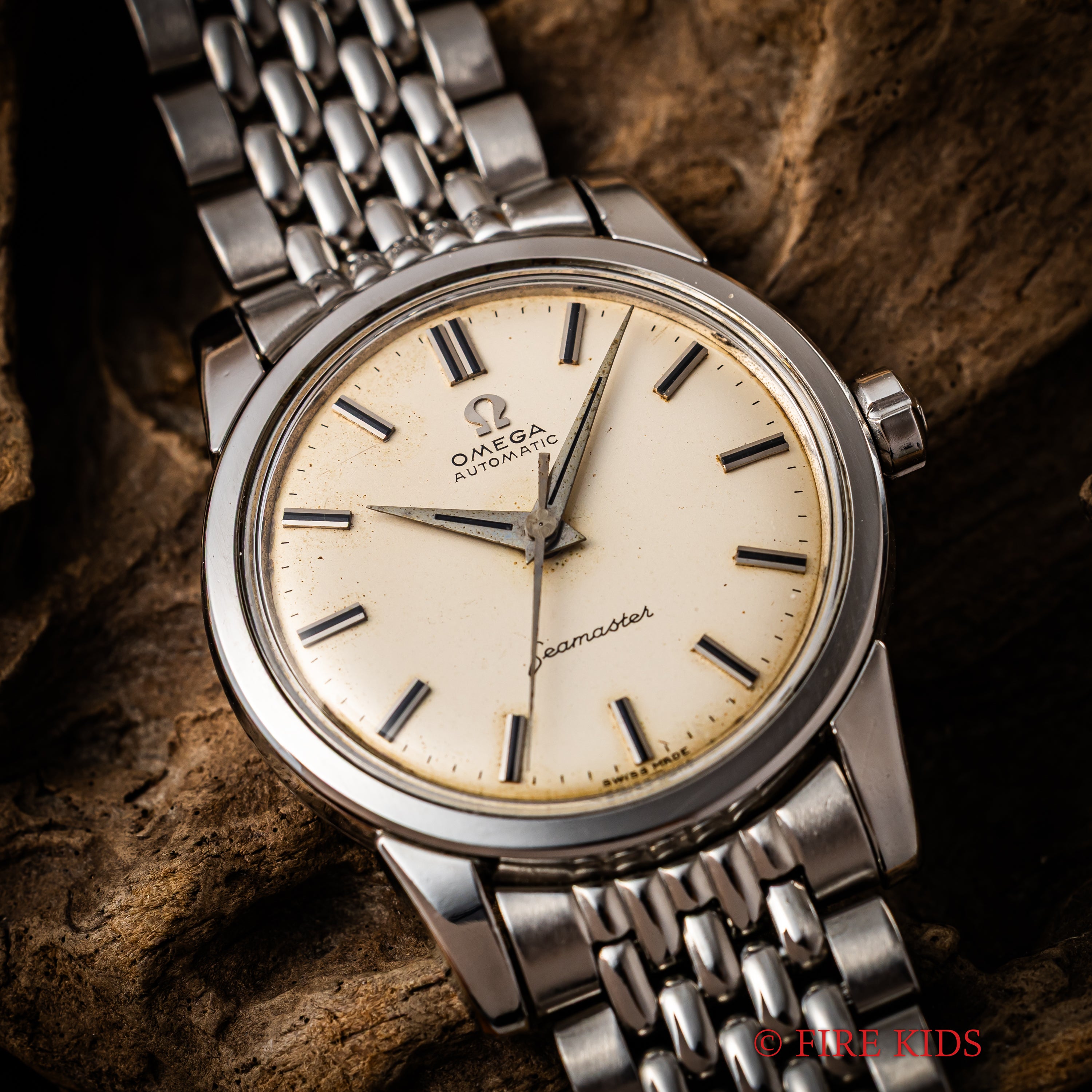 オメガ シーマスター オートマチック 1959年製 Ref.2846 15 SC アイボリーダイヤル