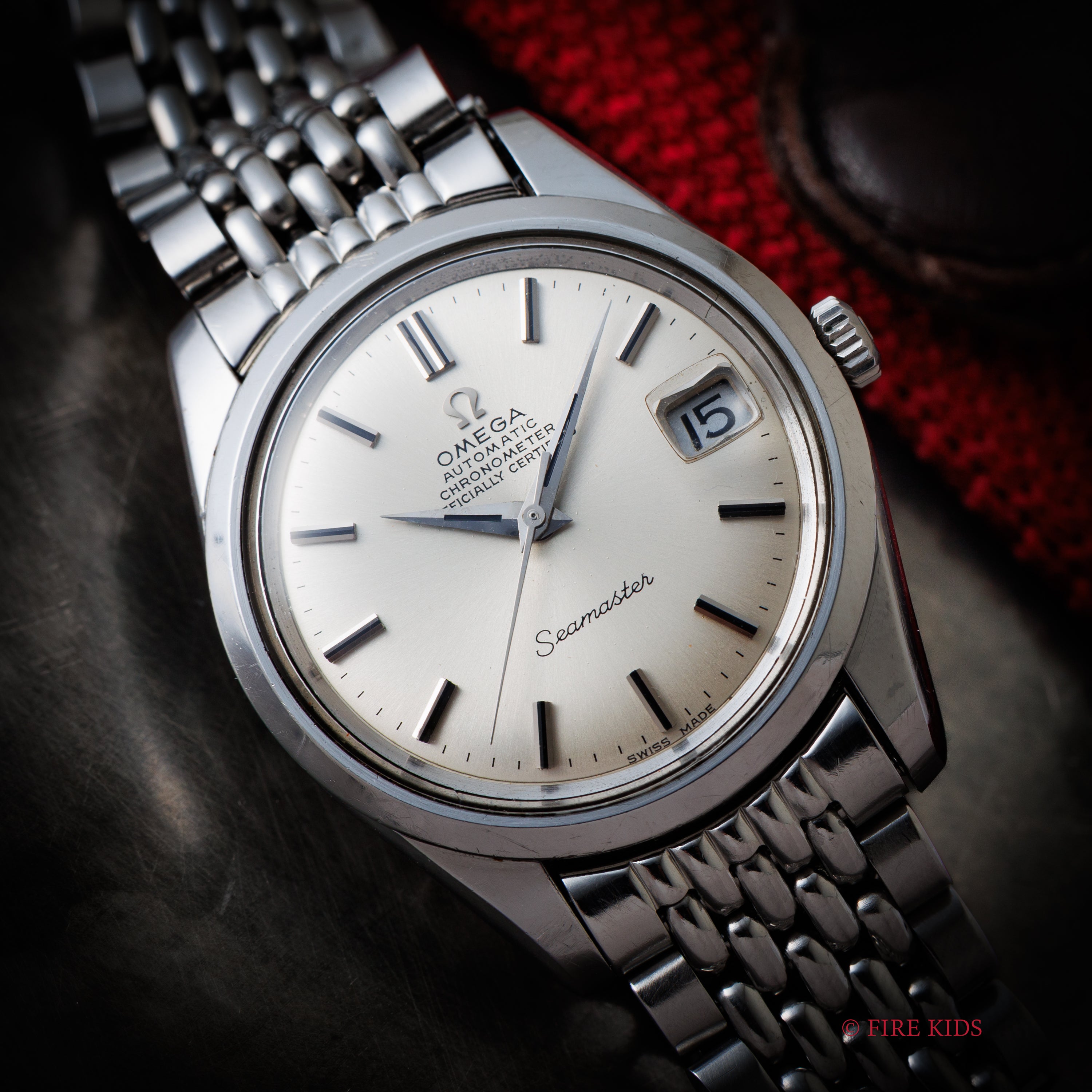 オメガ 1969年製 シーマスター クロノメーター自動巻き Cal.564 純正ライスブレス付き