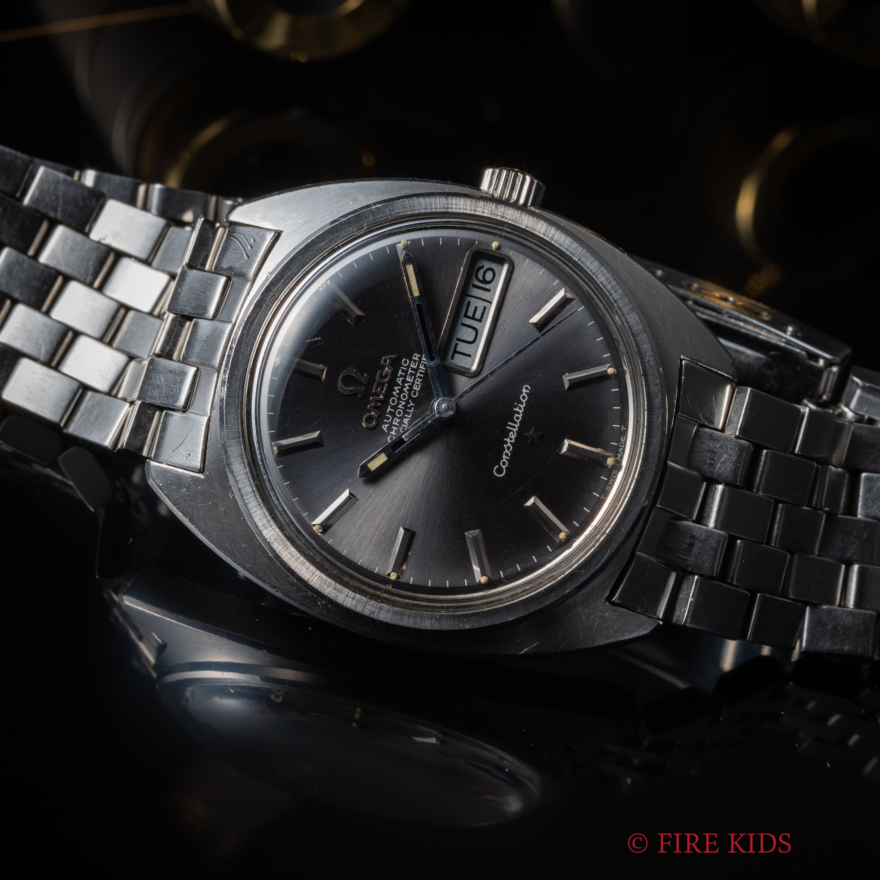 オメガ コンステレーション ジェンタ 1969年製 Ref.168.019 グレーダイヤル デイデイト