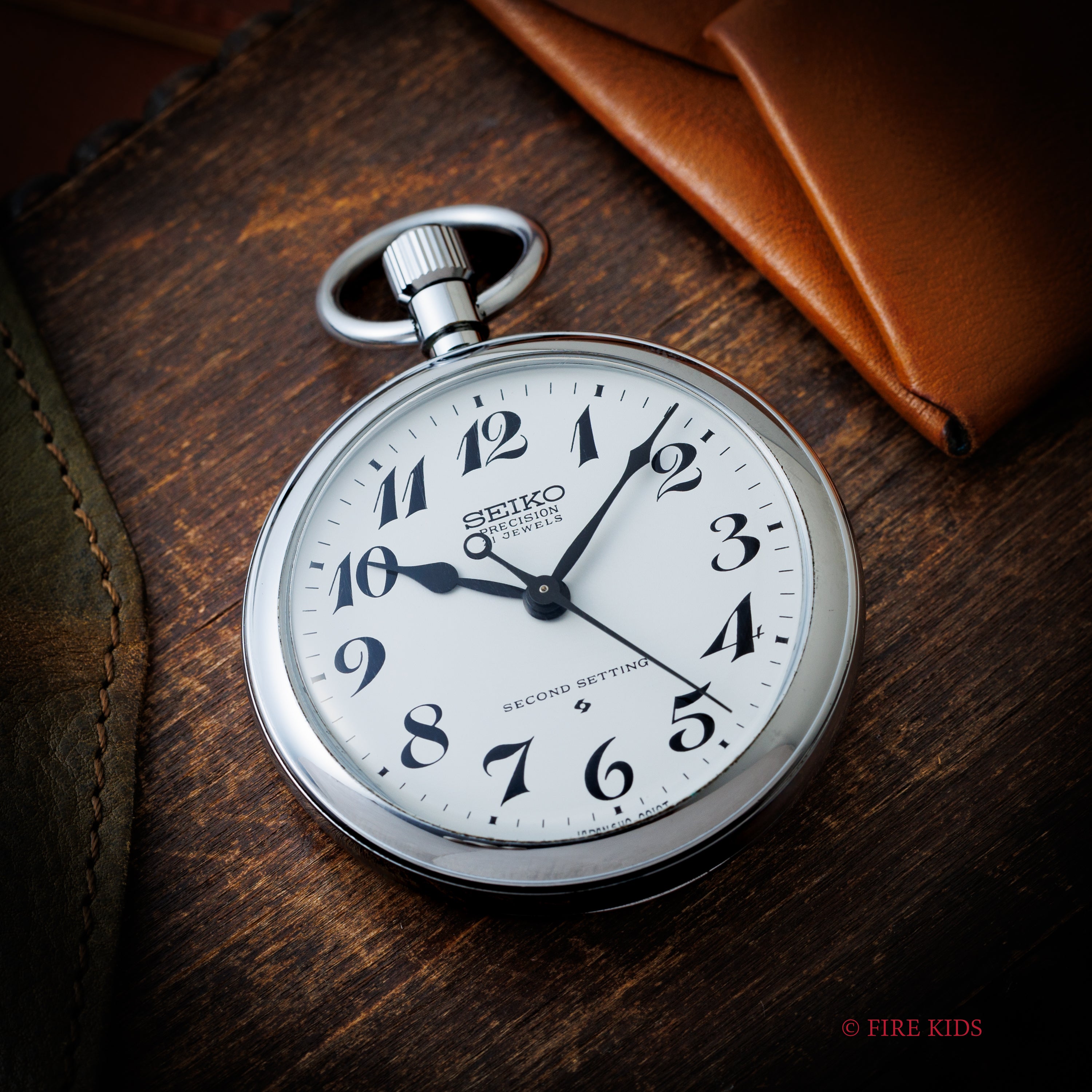 セイコー 国鉄 鉄道時計 1976年製 懐中時計 セコンドセッティング 岡山鉄道管理局