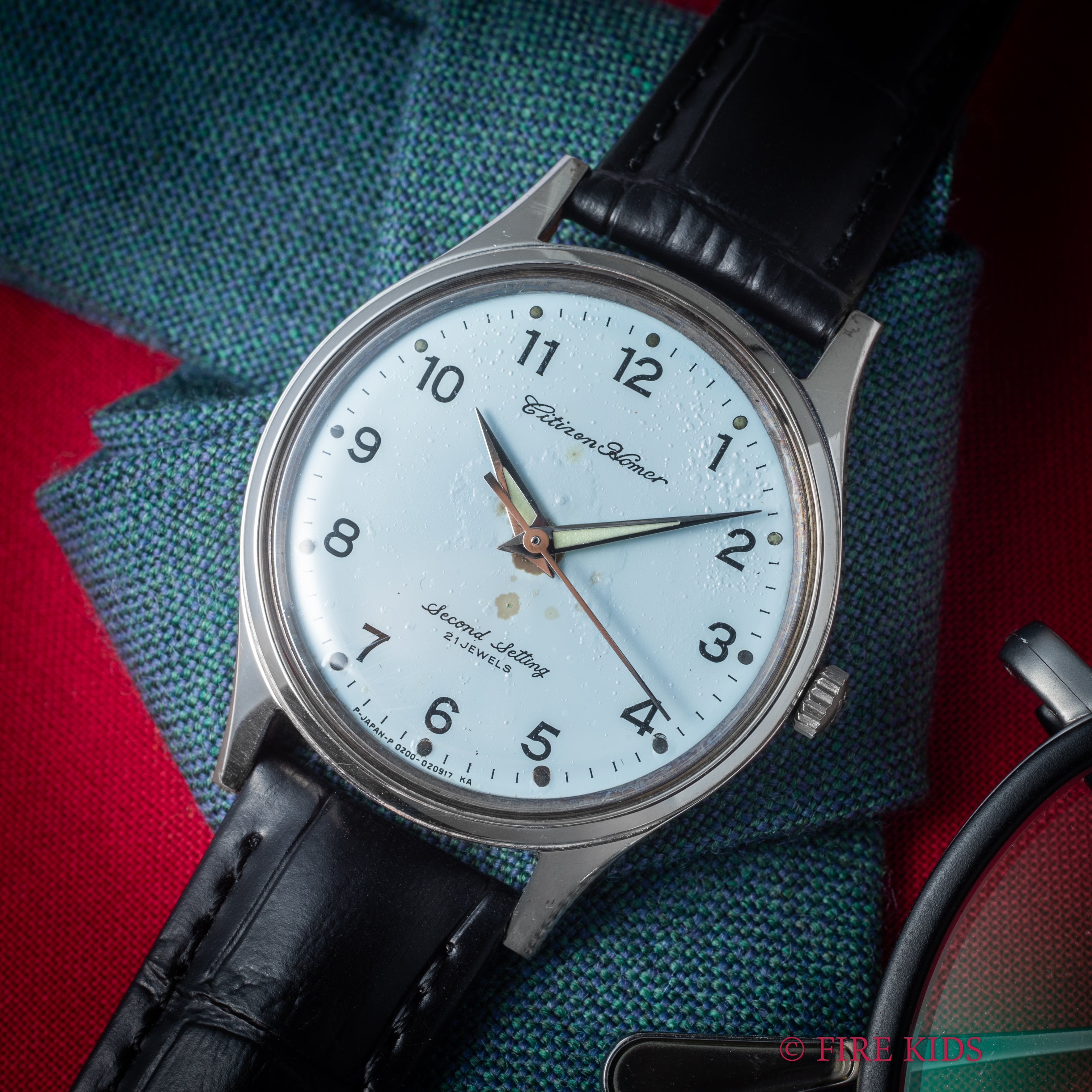 シチズン ホーマー 国鉄 1981年製 門鉄 鉄道時計 手巻き 秒針規制装置 昭和56年