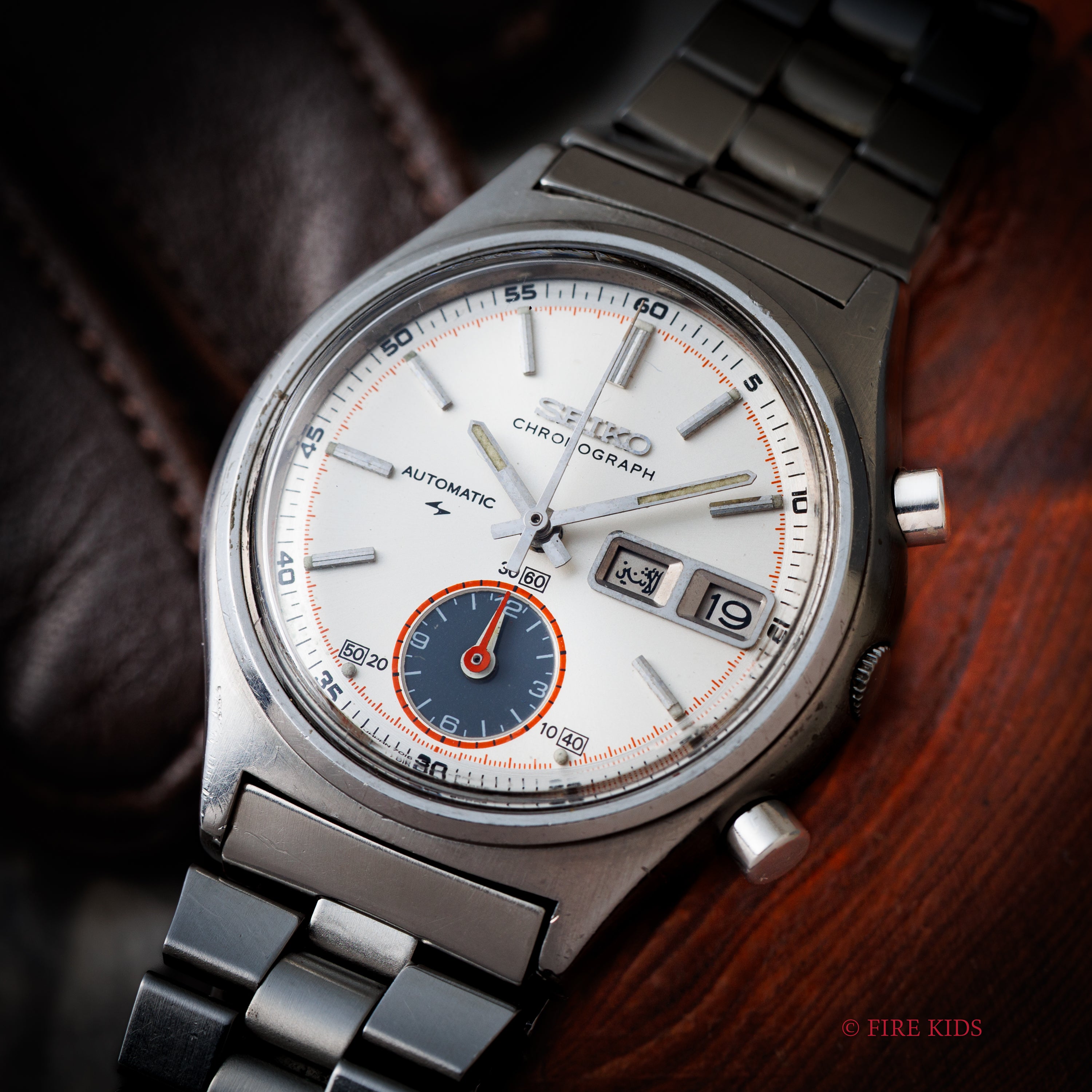 セイコー 同軸クロノグラフ 1973年製 Ref.7016-8001 自動巻 純正ブレス