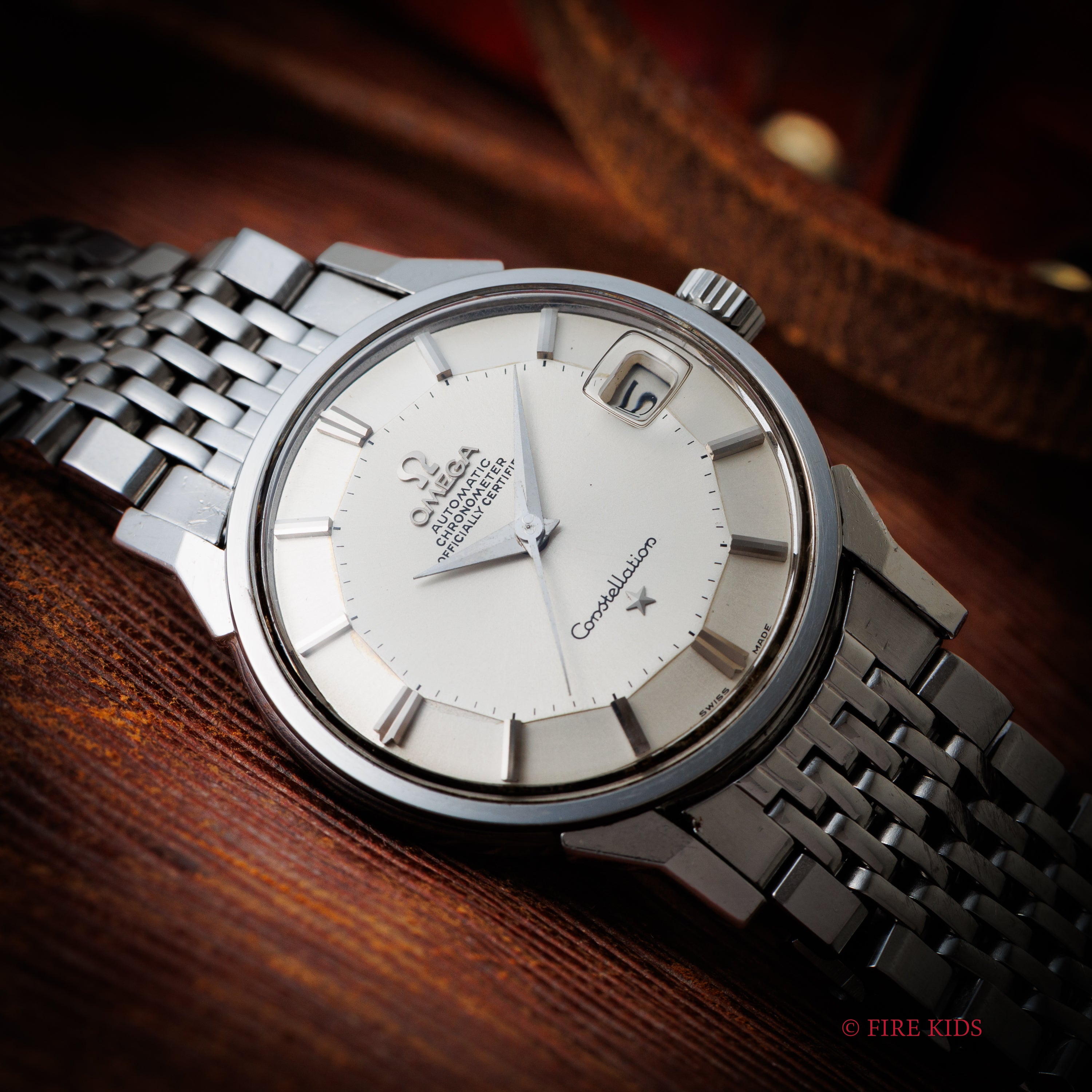 オメガ コンステレーション 12角 1967年製 パイパンダイヤル 自動巻クロノメーター Cal.564 純正ブレス