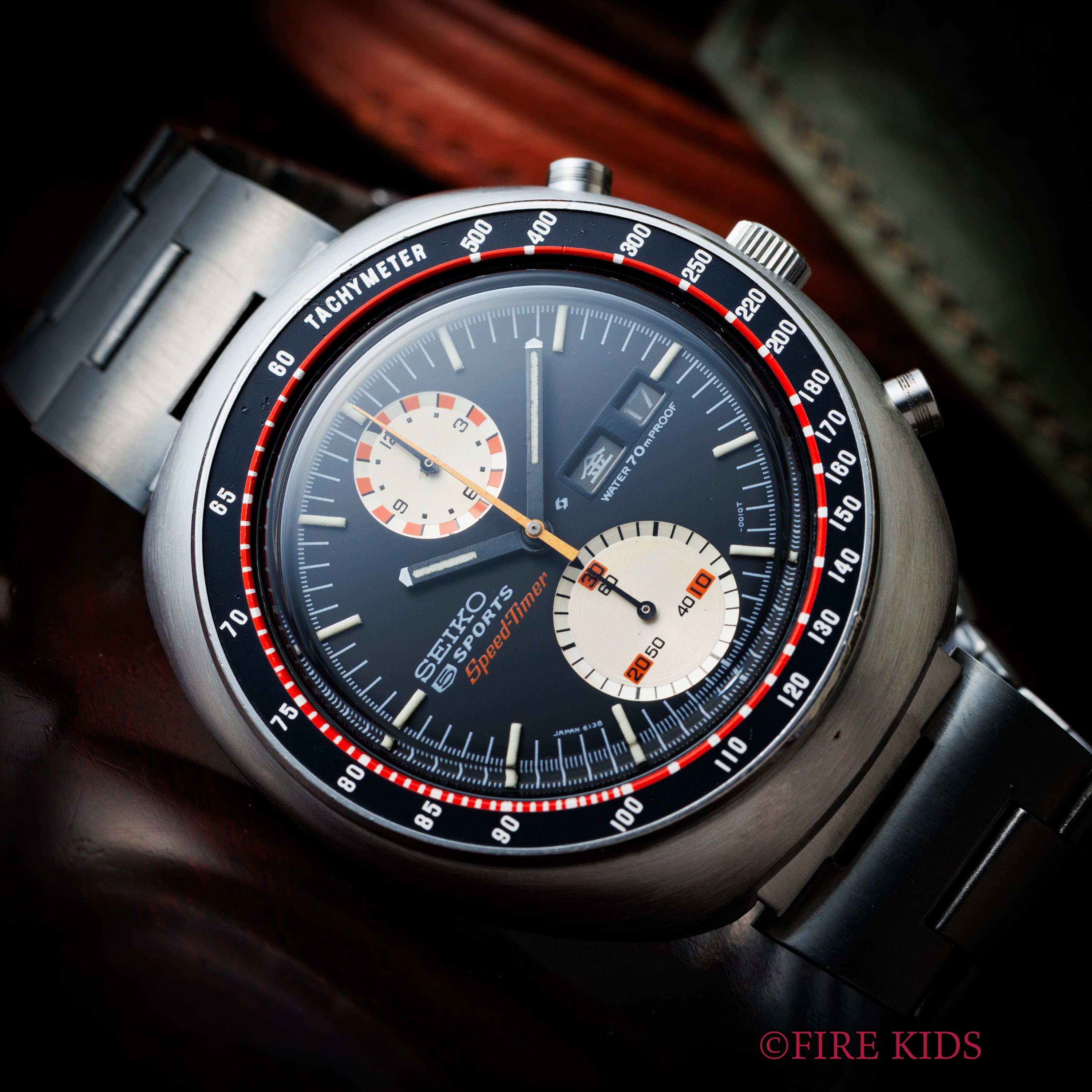 セイコー 5スポーツスピードタイマー1970年製 Ref.6138-0010 UFO 自動巻きクロノグラフ 国内仕様