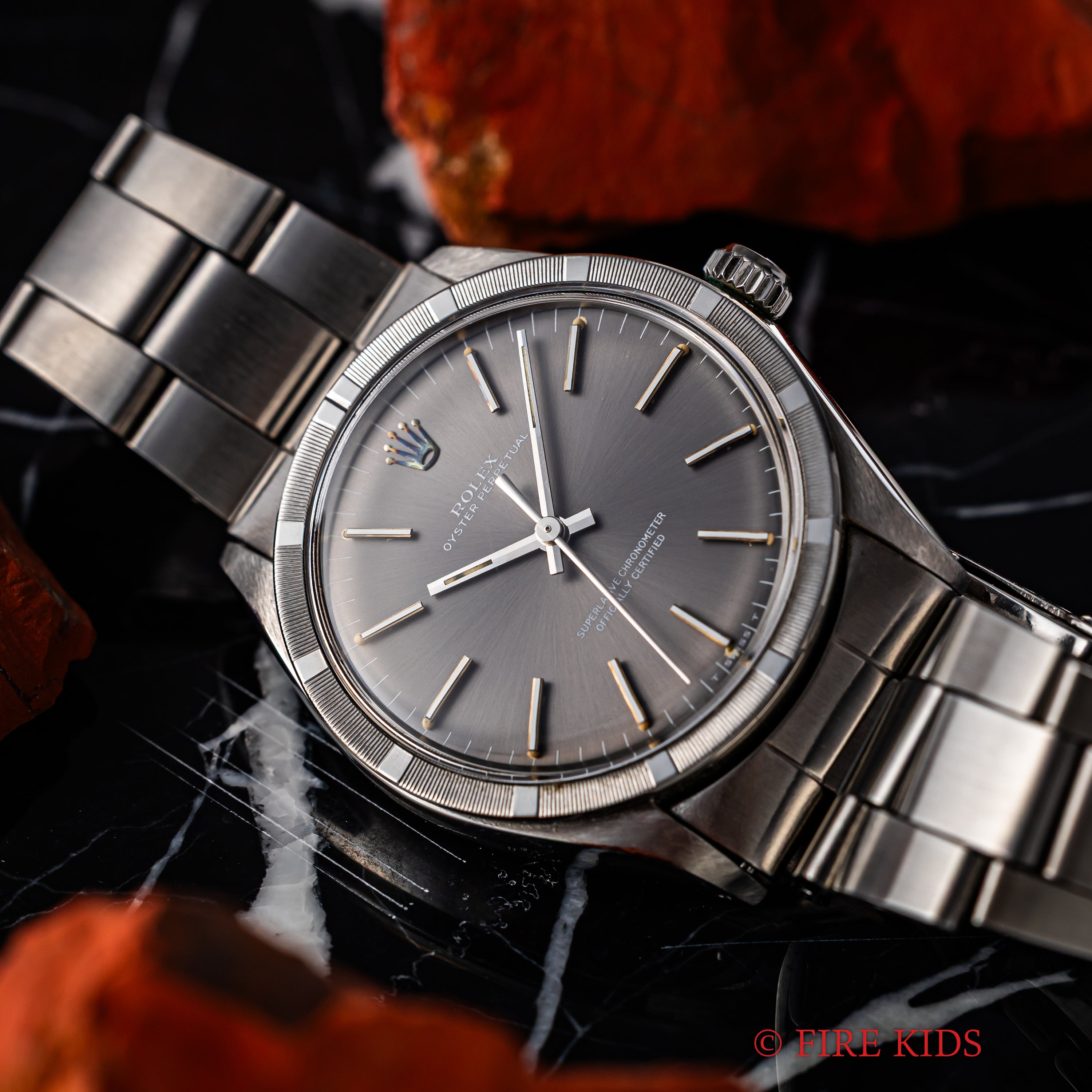 ロレックス オイスターパーペチュアル 1969年製 Ref.1007 純正巻きブレス付き