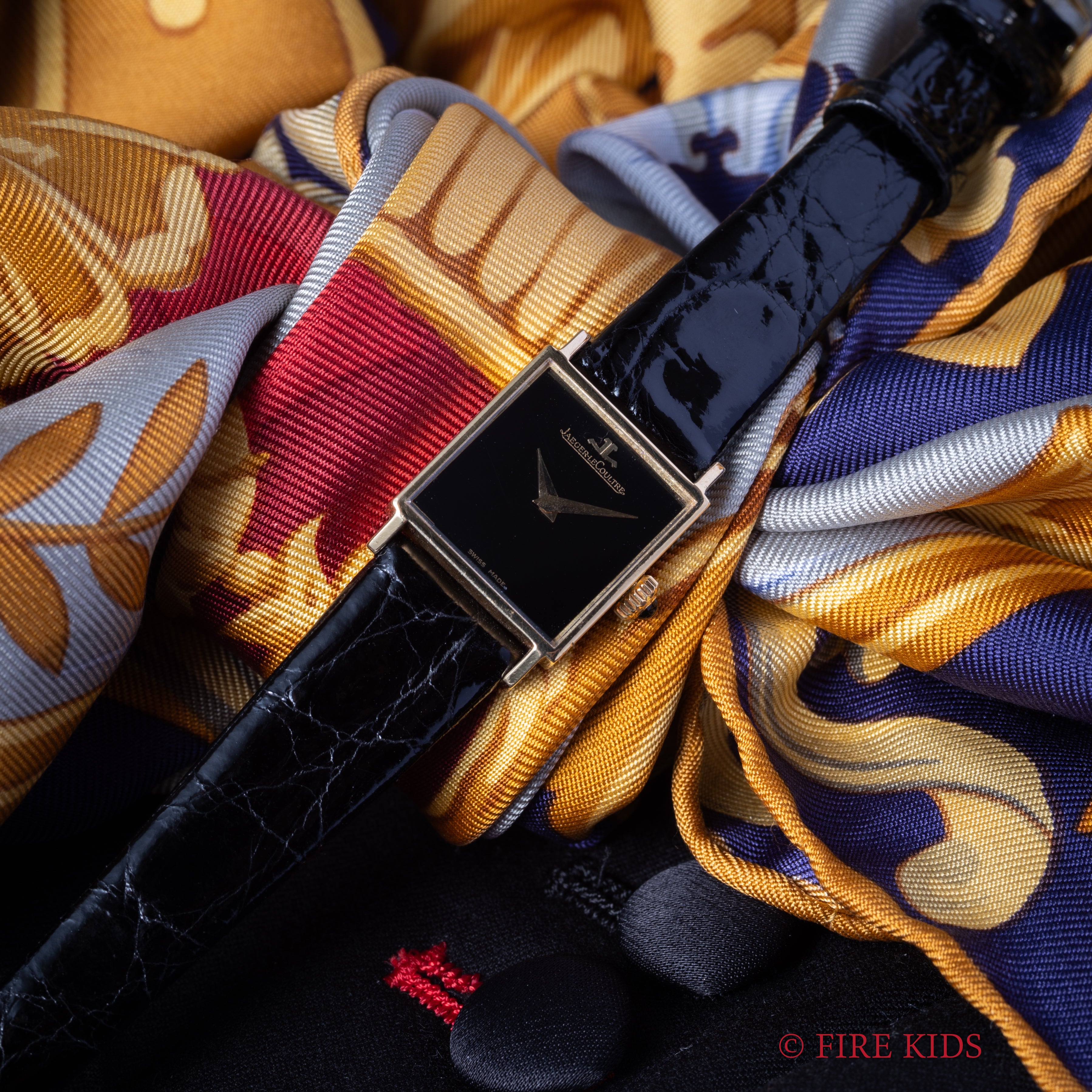 ジャガールクルト 18金無垢スクエアケース 純正尾錠付き レディース 手巻き Cal.846